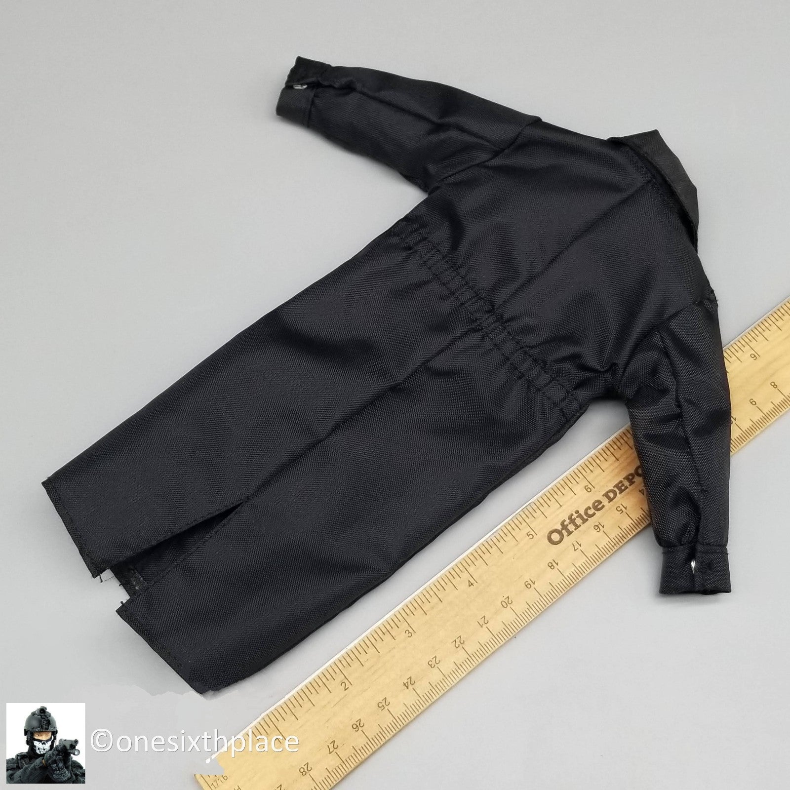 1:6 Ultimate Soldier Armed Terrorist Black Trench Coat for 12" Figures