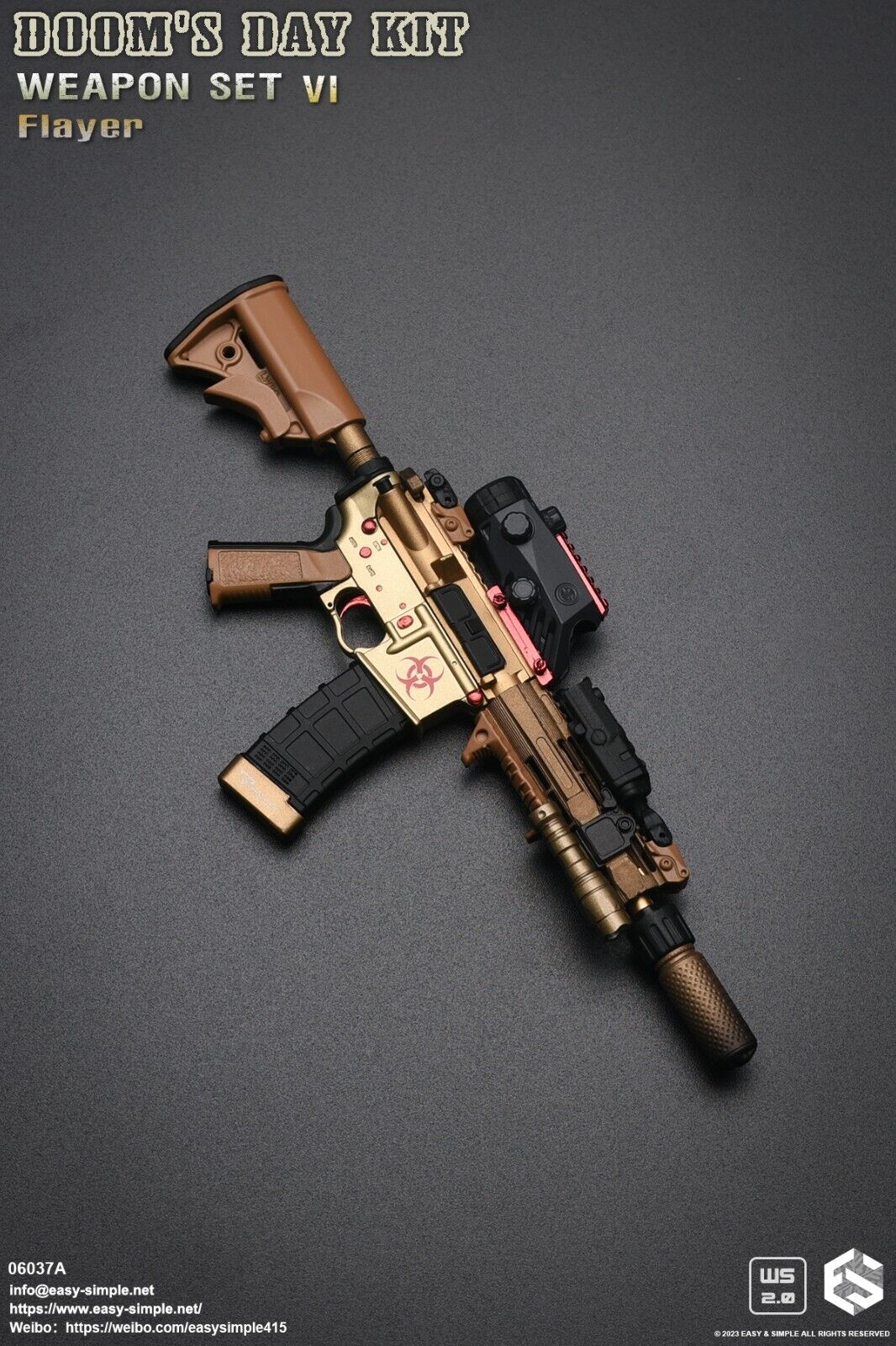 1:6 scale Easy & Simple Doom's Day Kit Weapon Set VI Ver A Flayer 06037A