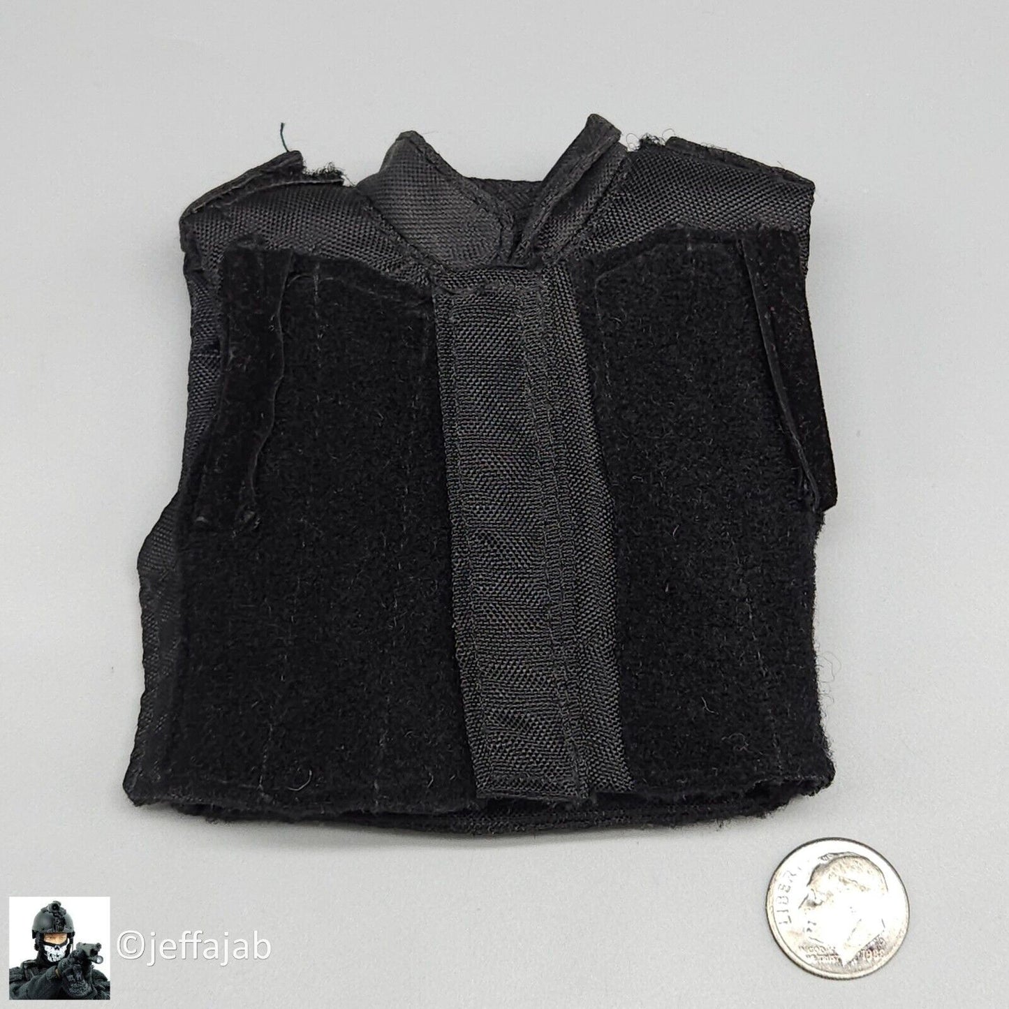 1:6 Ultimate Soldier SWAT Black Body Armor Vest for 12" Figures