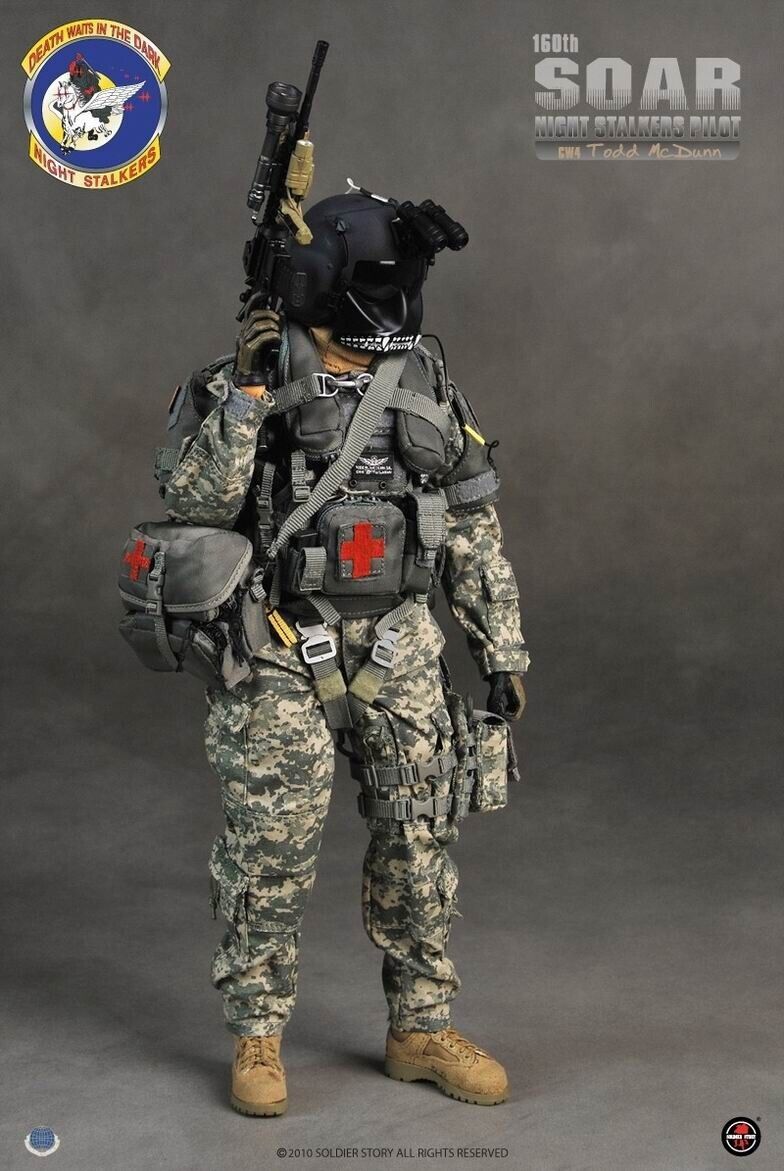 1:6 Soldier Story 160th SOAR Helicopter Pilot Hydration Backpack for 12" Figures