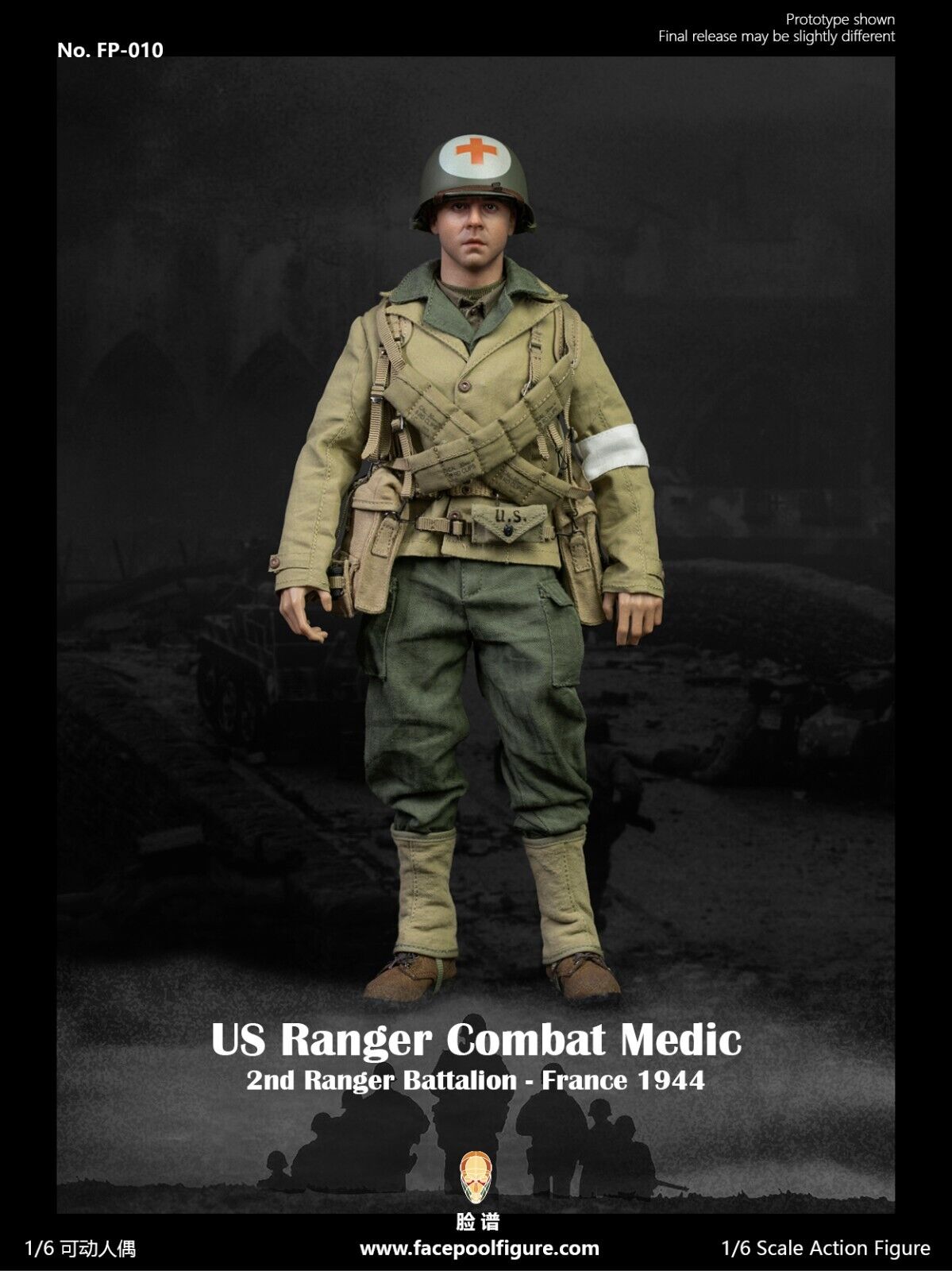 1:6 FacePool WWII US Ranger Combat Medic Medical Supplies for 12" Figures