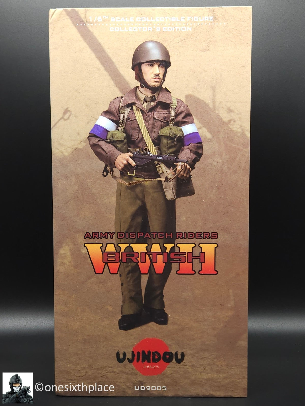 1:6 scale Ujindou WWII British Army Dispatch Rider 12" Figure UD9005