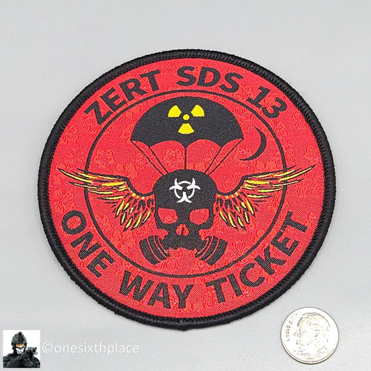 1:1 scale Easy & Simple ZERT Super Death Squad One Way Ticket Life Size Patch