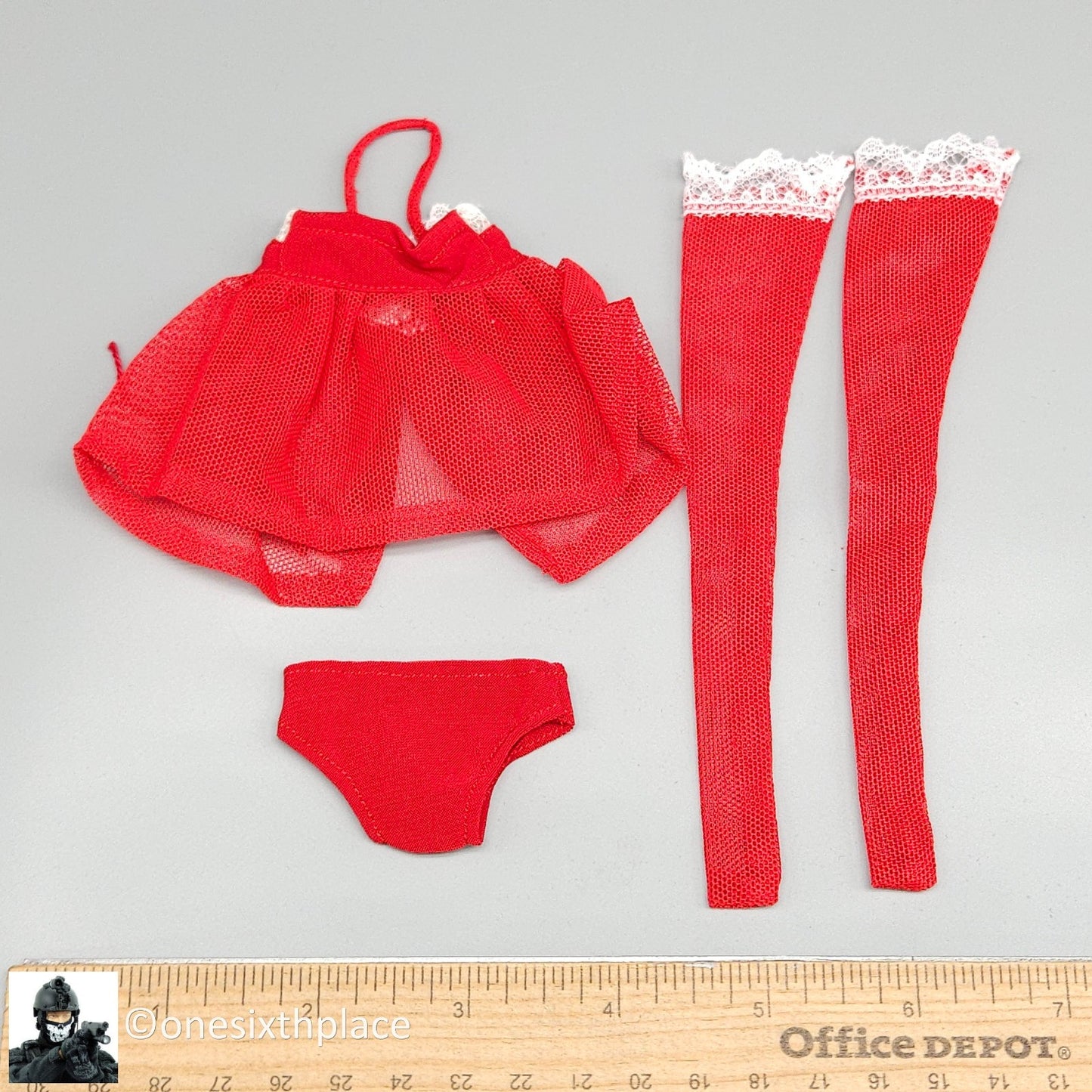 1:6 Triad Toys Female Lacie Babydoll Lingerie Set Red for 12" Figures