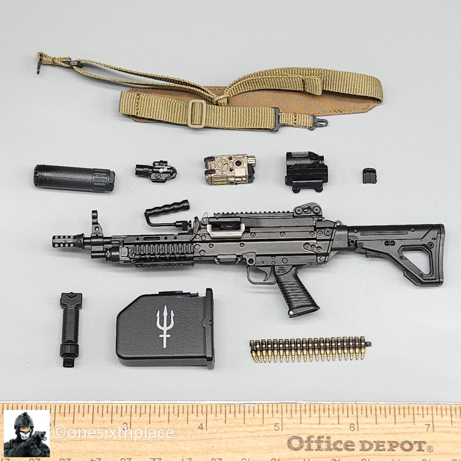 1:6 scale Easy & Simple PMC Weapon Specialist SPECIAL SAW K Machine Gun