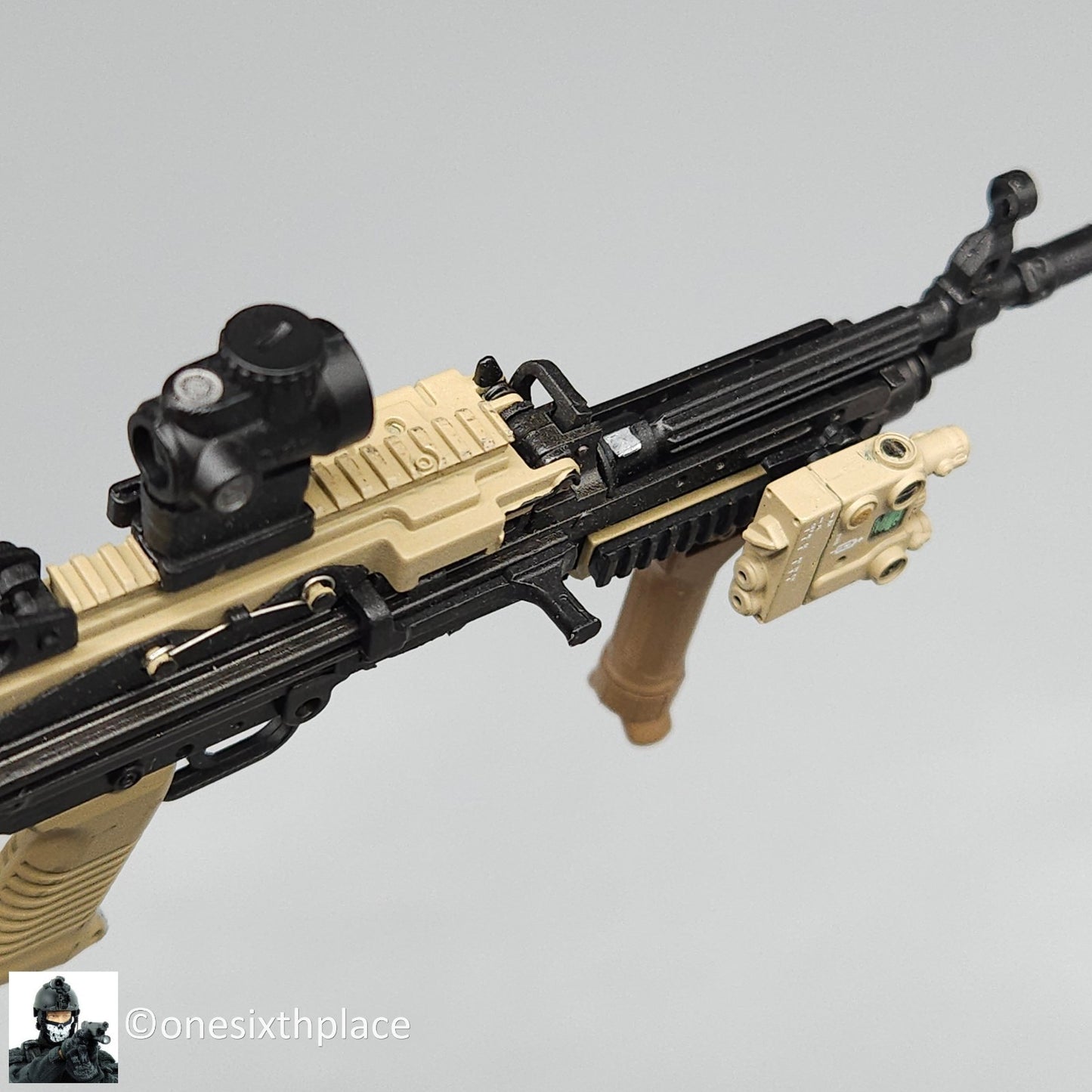 1:6 scale Easy & Simple SAD Low Profile SAW K Compact 5.56 Machine Gun