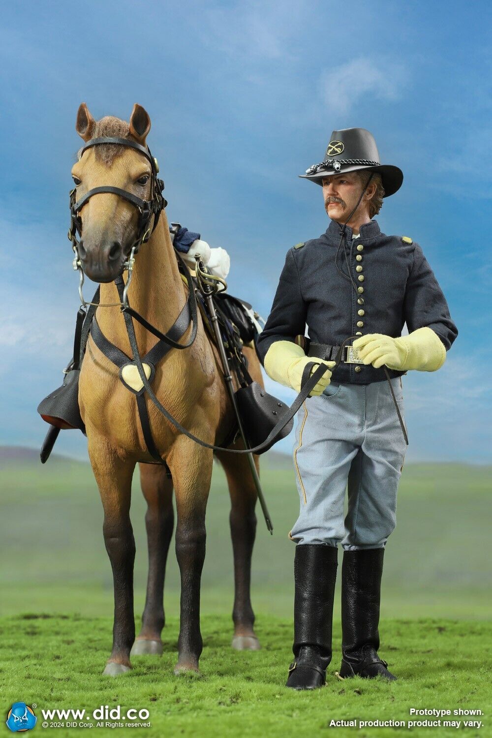 1:6 scale DiD US Civil War Brown War Horse (Standing) for 12" Figures E60076