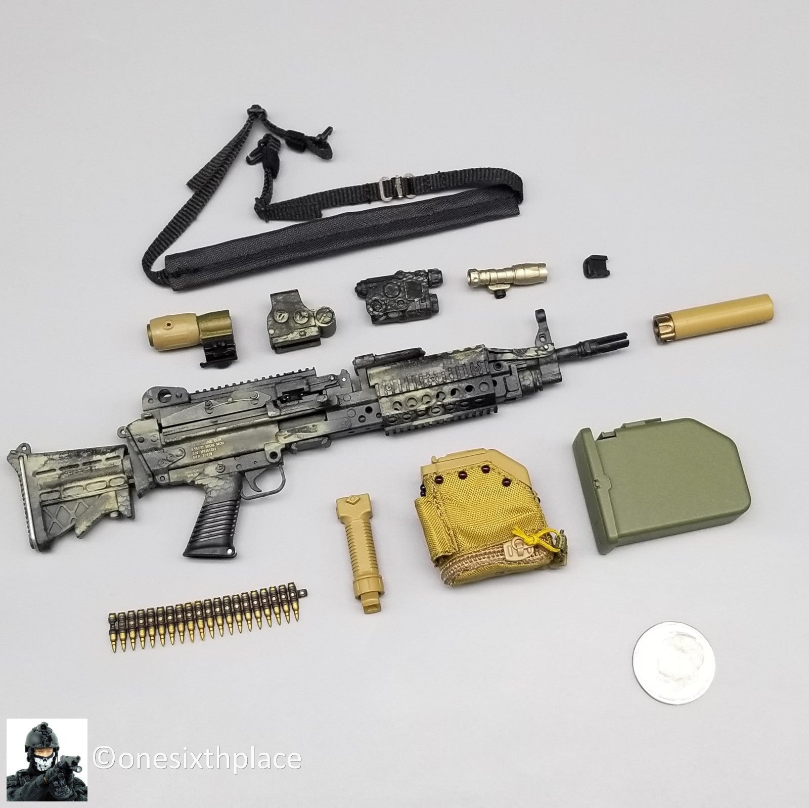 1:6 Easy & Simple NSWDG Infiltration Team MK46Mod1 Machine Gun for 12" Figures