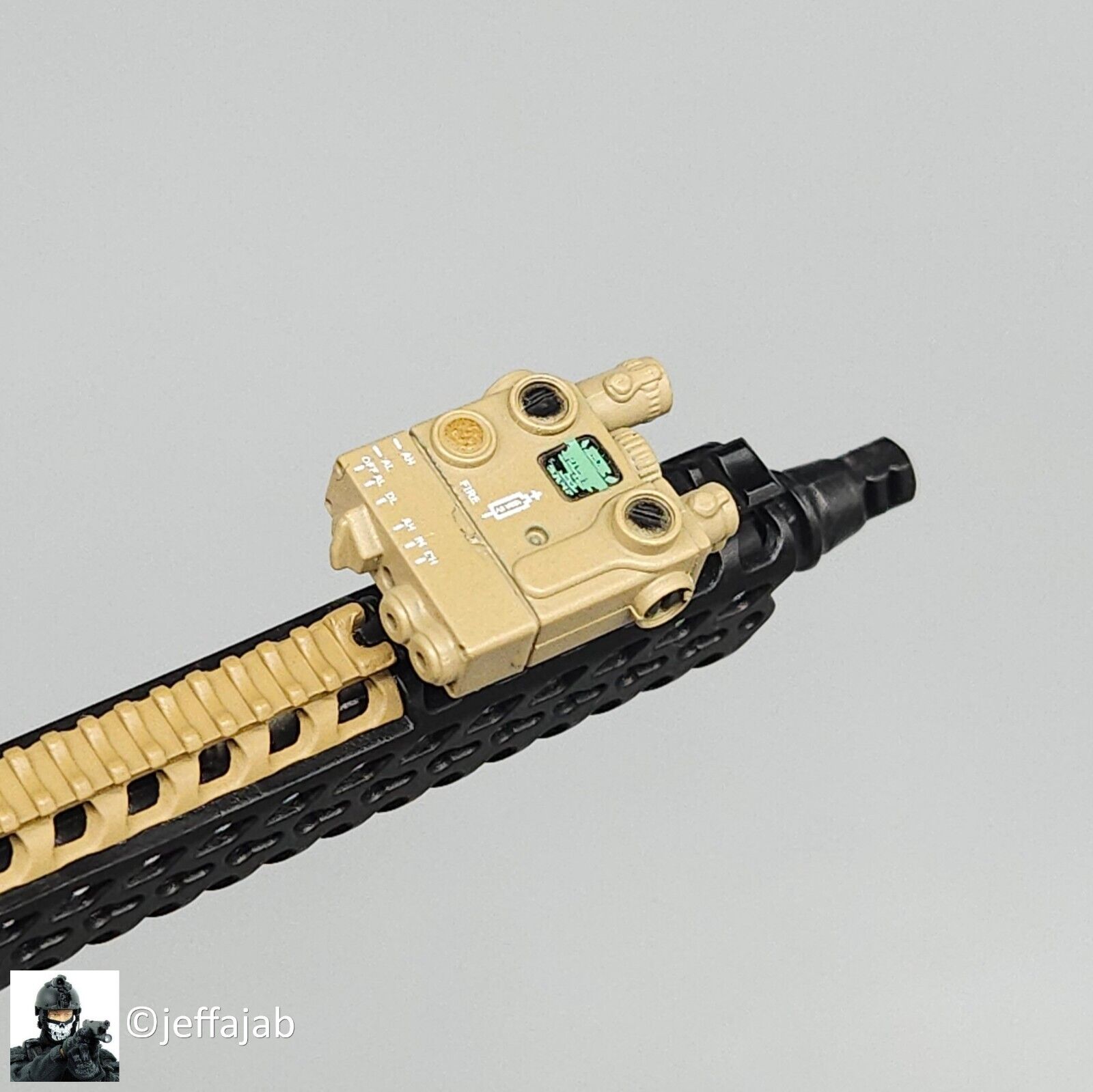 1:6 scale Easy & Simple MCX Carbine Tan DBAL-2 Laser for 12" Figures