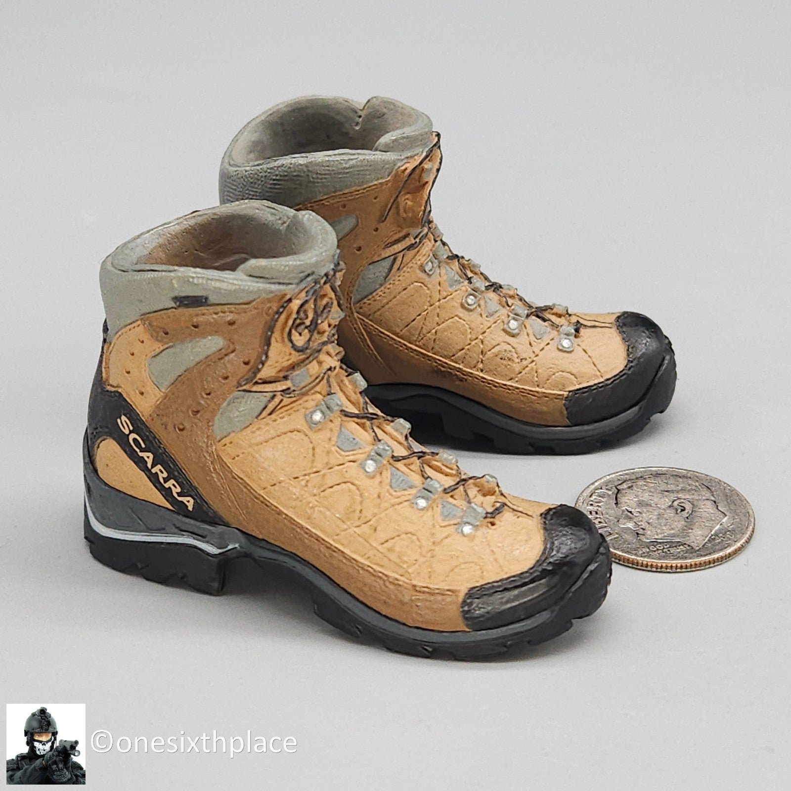 1:6 scale Soldier Story 75th Ranger Kailash Boots (Peg Type) for 12" Figures