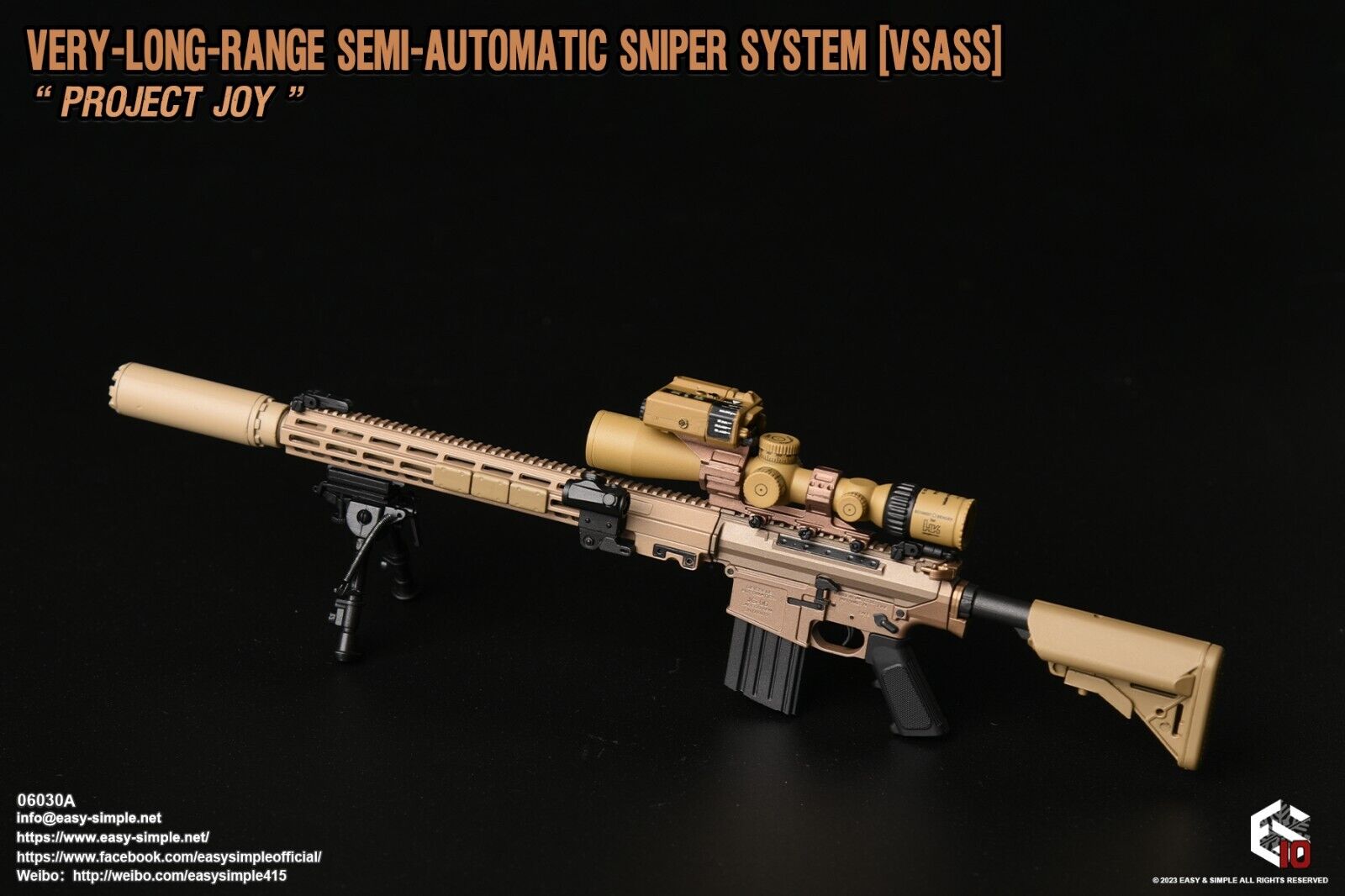 1:6 Easy & Simple Very Long Range Semi Automatic Sniper System VSASS FDE 06030A