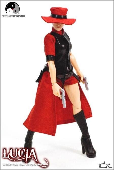 1:6 Triad Toys Lucia DX Limited Edition Female Red Hat for 12" Figures
