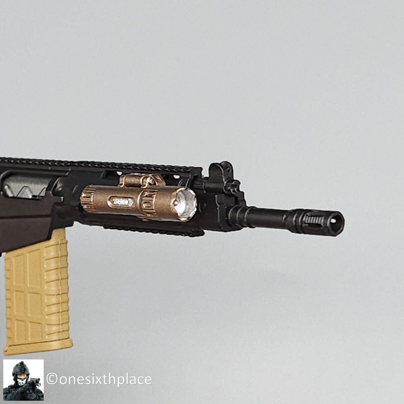 1:6 Easy & Simple PMC Weapon Set Surefire Offset Tactical Rifle Light 12" Figure