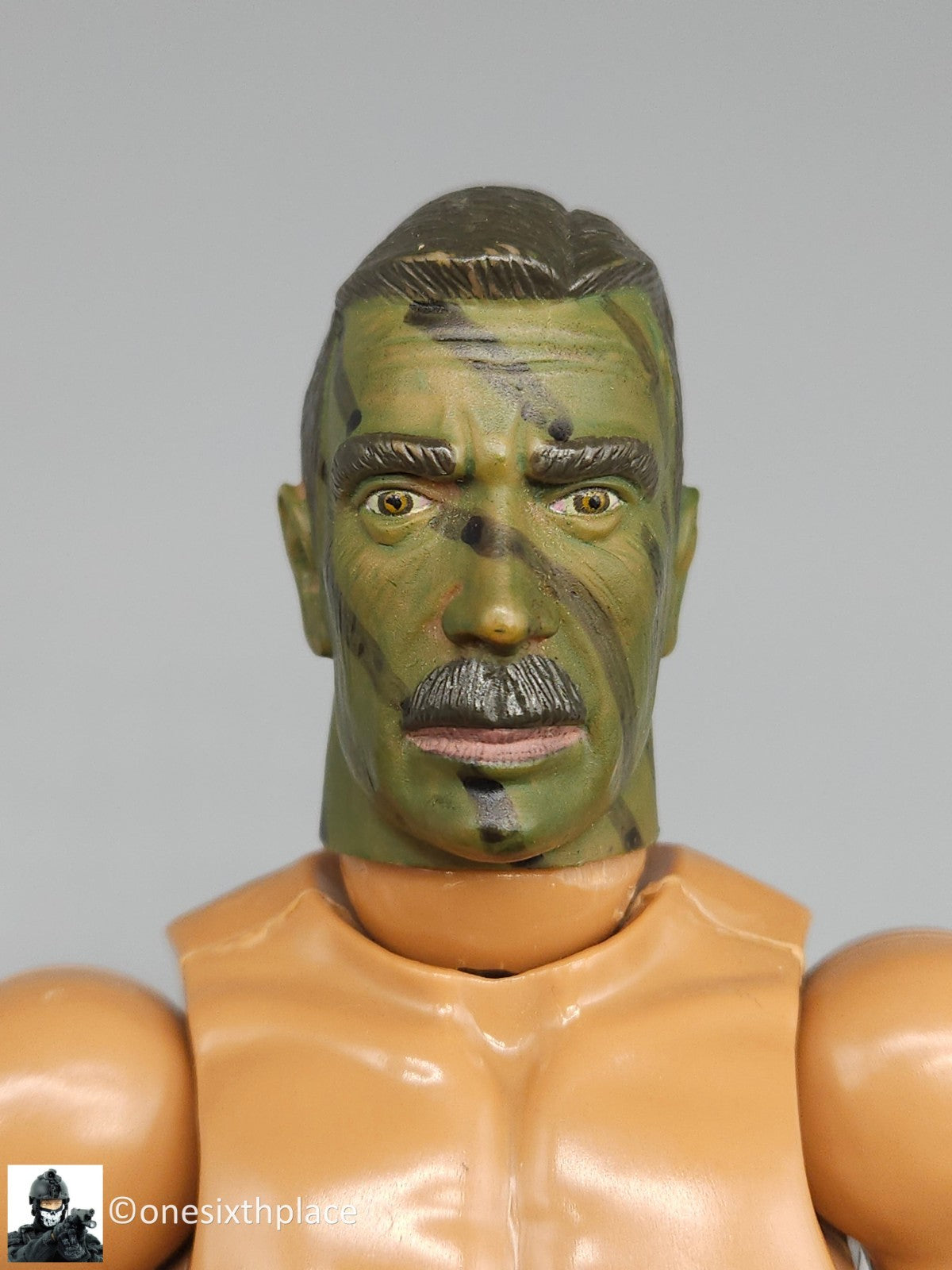 1:6 scale Ultimate Soldier Male Body w/ Camo Face & Fingerless Gloves 12" Figure