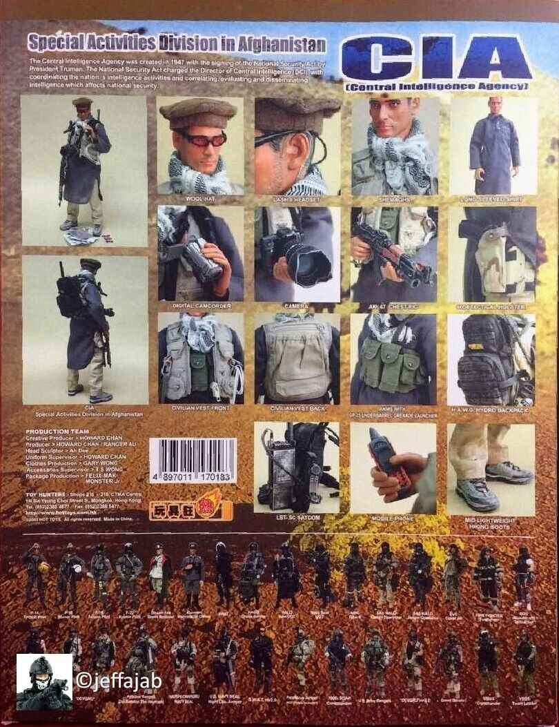 1:6 Hot Toys CIA SAD Afghan Pakol Hat for 12" Figures PMC Army DEVGRU