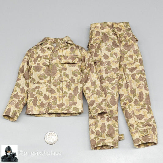 1:6 scale Ujindou WWII US Armored Infantryman Frog Skin Camo Uniform 12" Figures