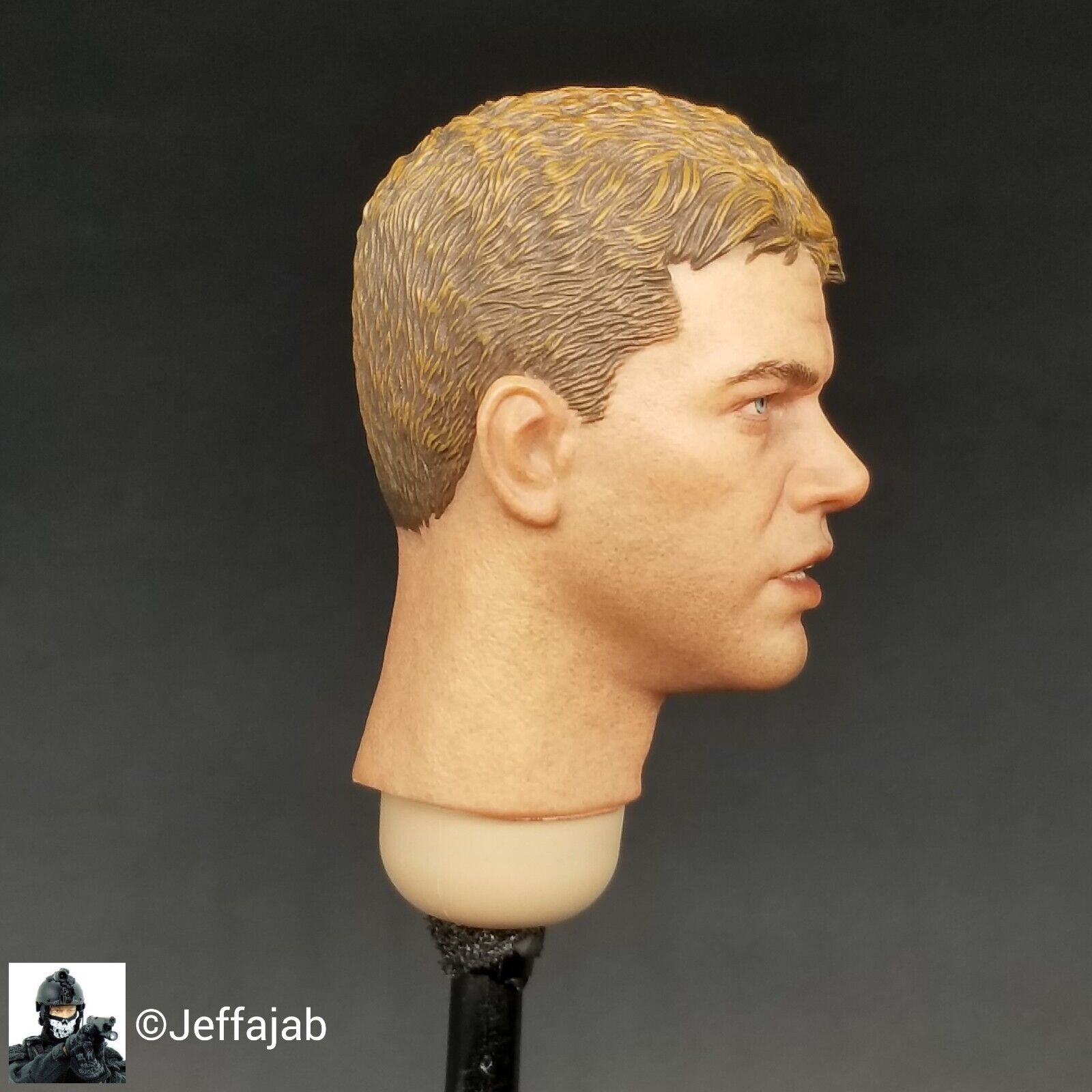 1:6 Facepool WWII US 101st Airborne Private Male Head Sculpt 12" GI Joe Dragon