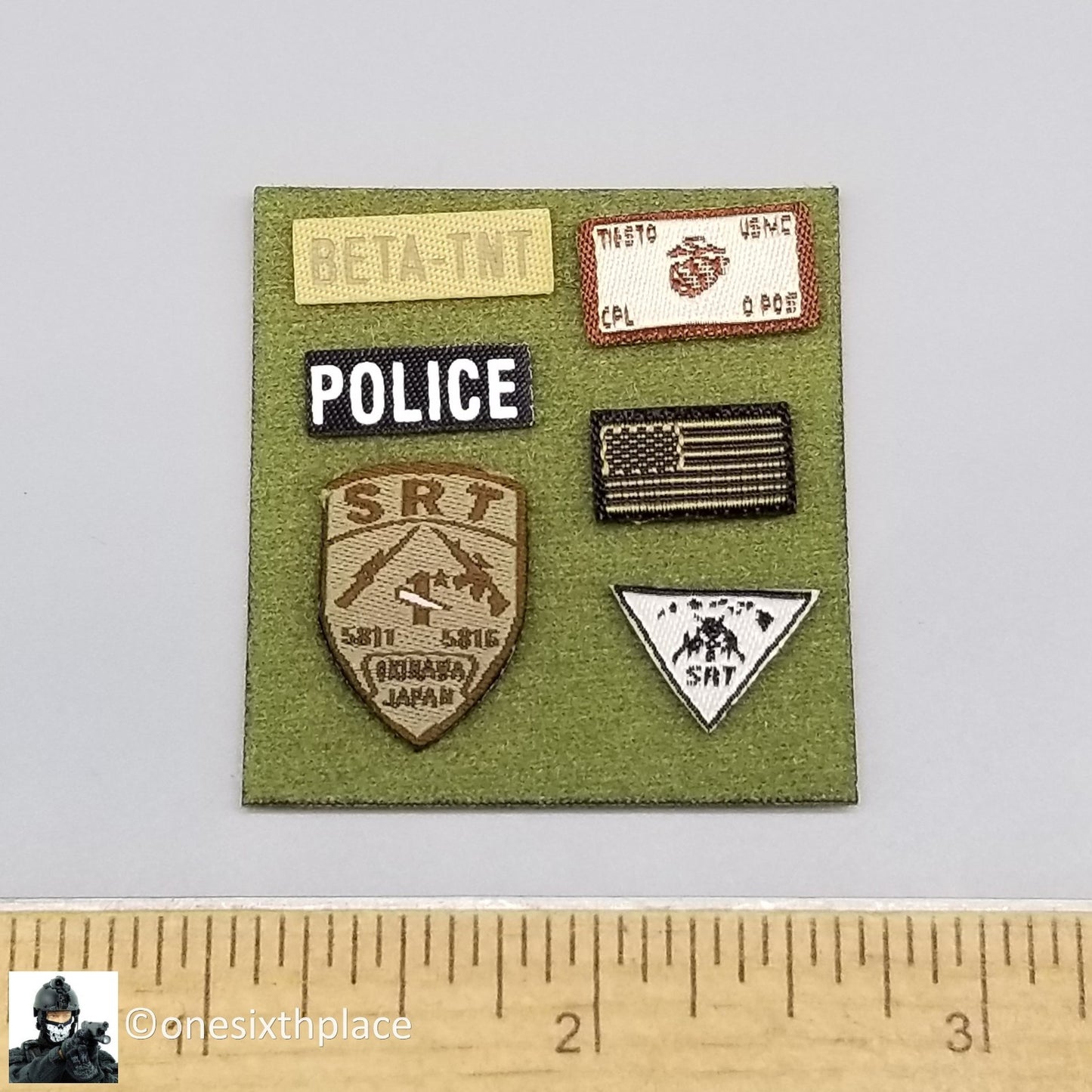1:6 King's Toy USMC SRT Patches Set for 12" Figures