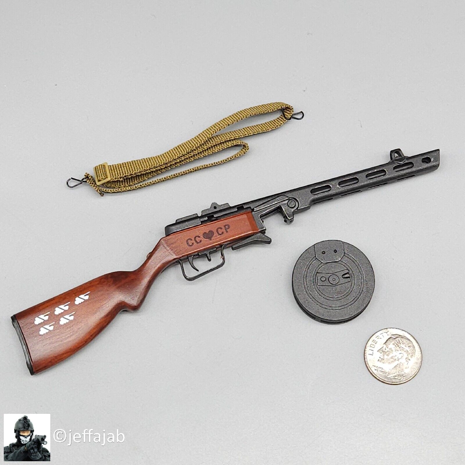 1:6 Flagset Female Red Alert Soviet Tank Lt Galina PPSh 41 Submachine Gun WWII