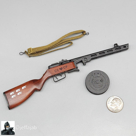 1:6 Flagset Female Red Alert Soviet Tank Lt Galina PPSh 41 Submachine Gun WWII
