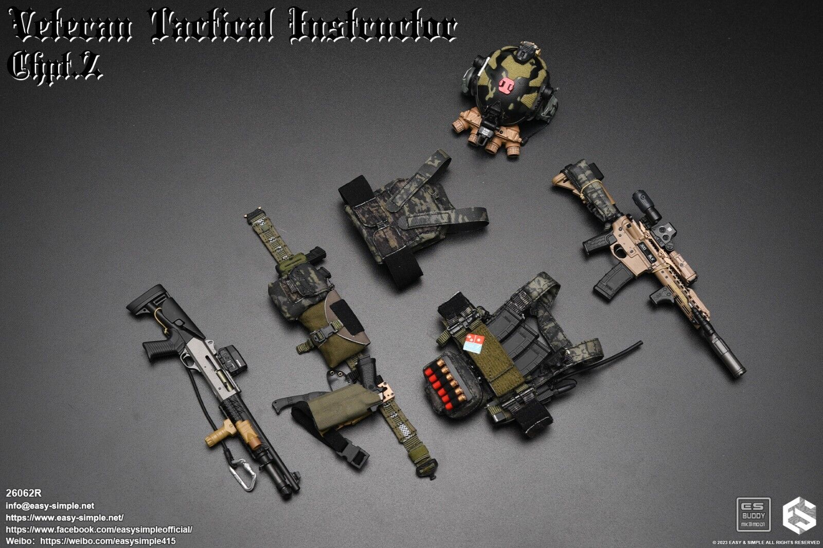 1:6 scale Easy & Simple Veteran Tactical Instructor Chapter II N4 .300 Rifle Set