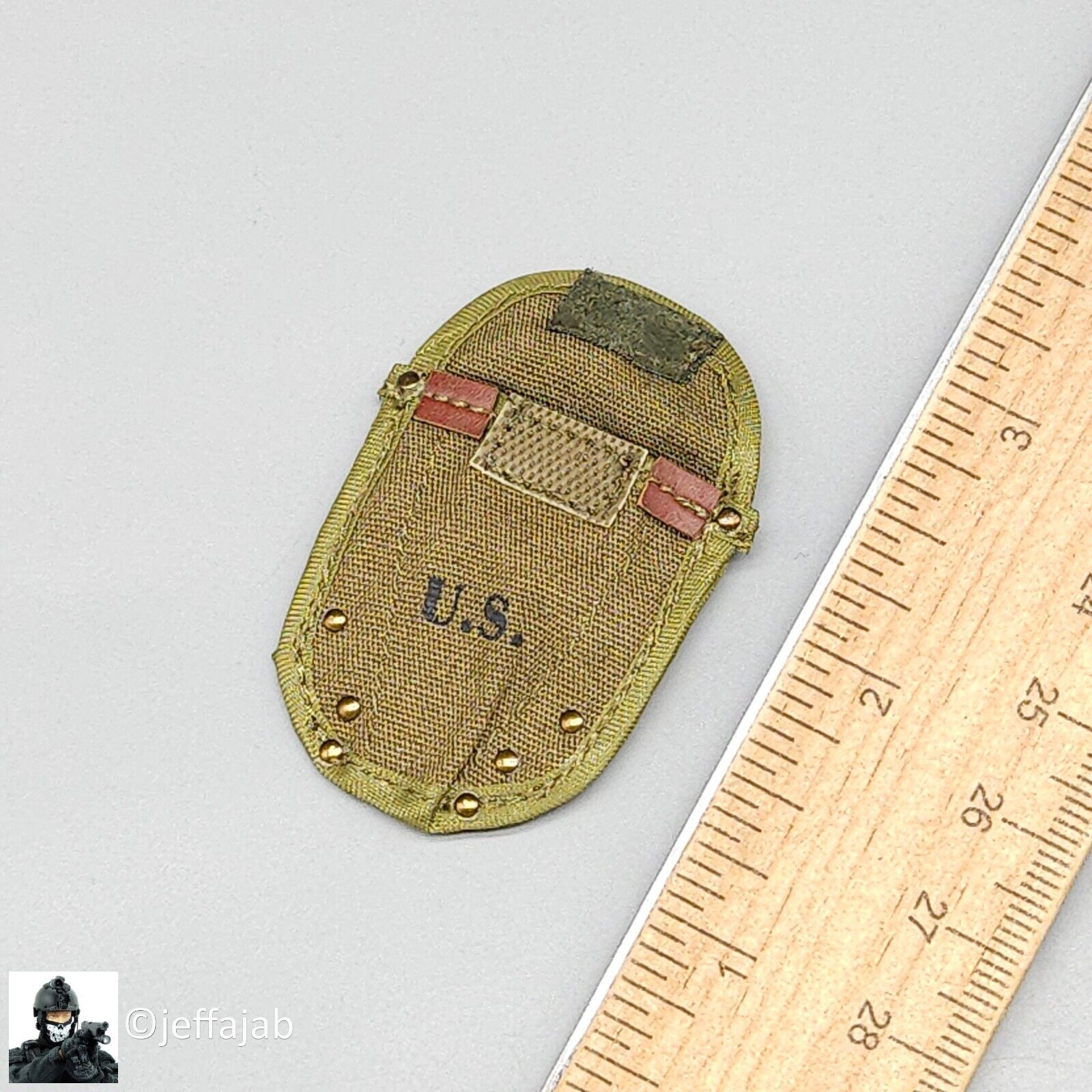 1:6 Dragon WWII US Army M43 Entrenching Tool Cover Pouch for 12" Figures