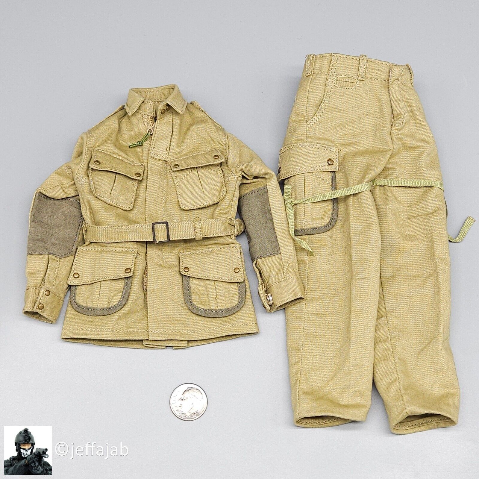 1:6 scale Soldier Story WWII US 101st Airborne Pvt Ryan M42 Uniform