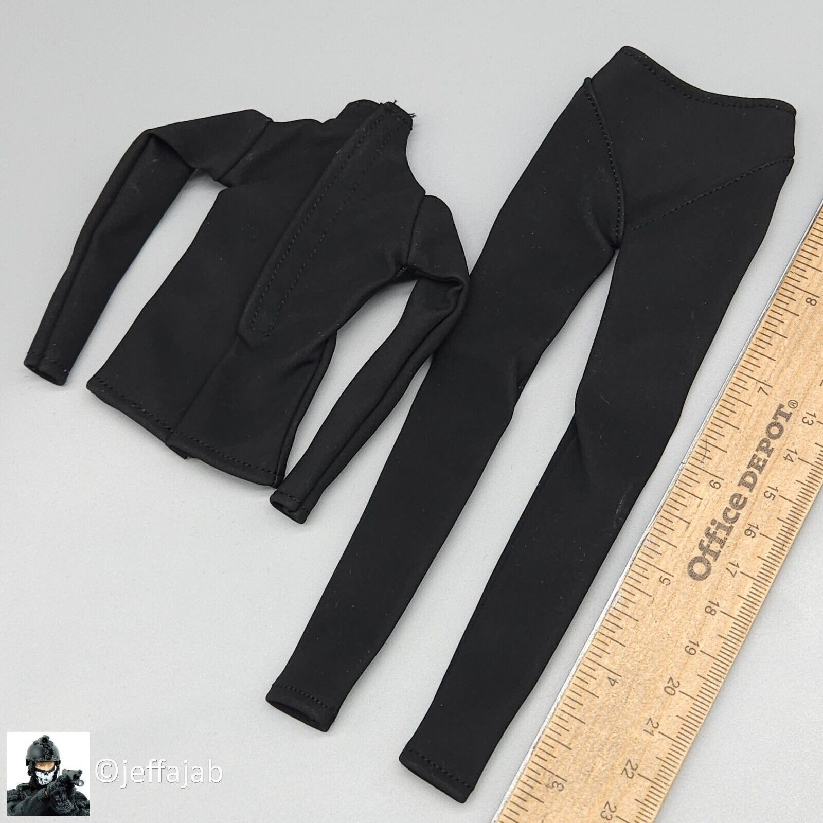 1:6 Triad Toys Female Black Wetsuit 3.0 for 12" Figures