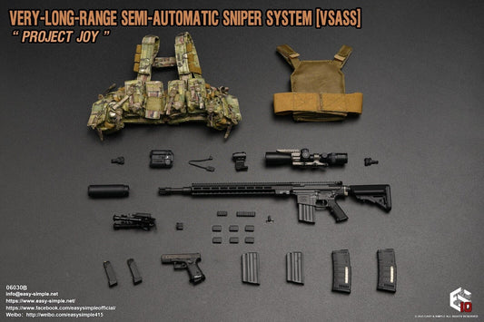 1:6 Easy & Simple Very Long Range Semi Automatic Sniper System VSASS BLK 06030B