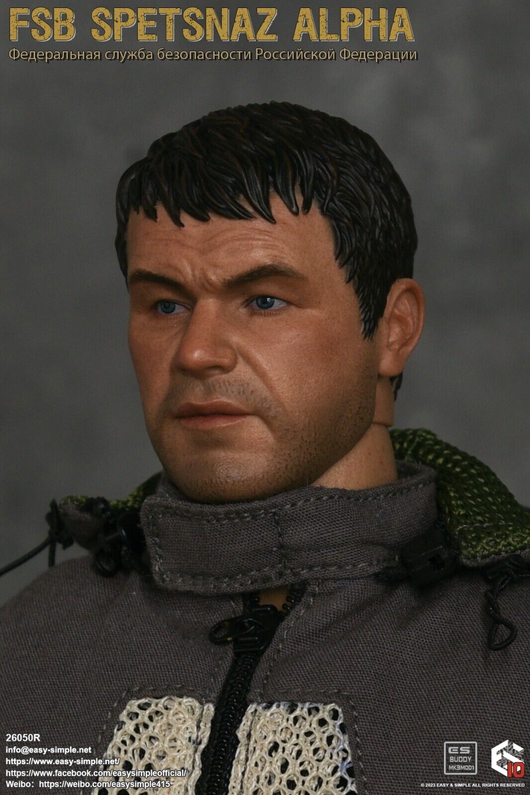 1:6 Easy & Simple Russian FSB Spetsnaz ALPHA Gloved Hand Set for 12" Figures