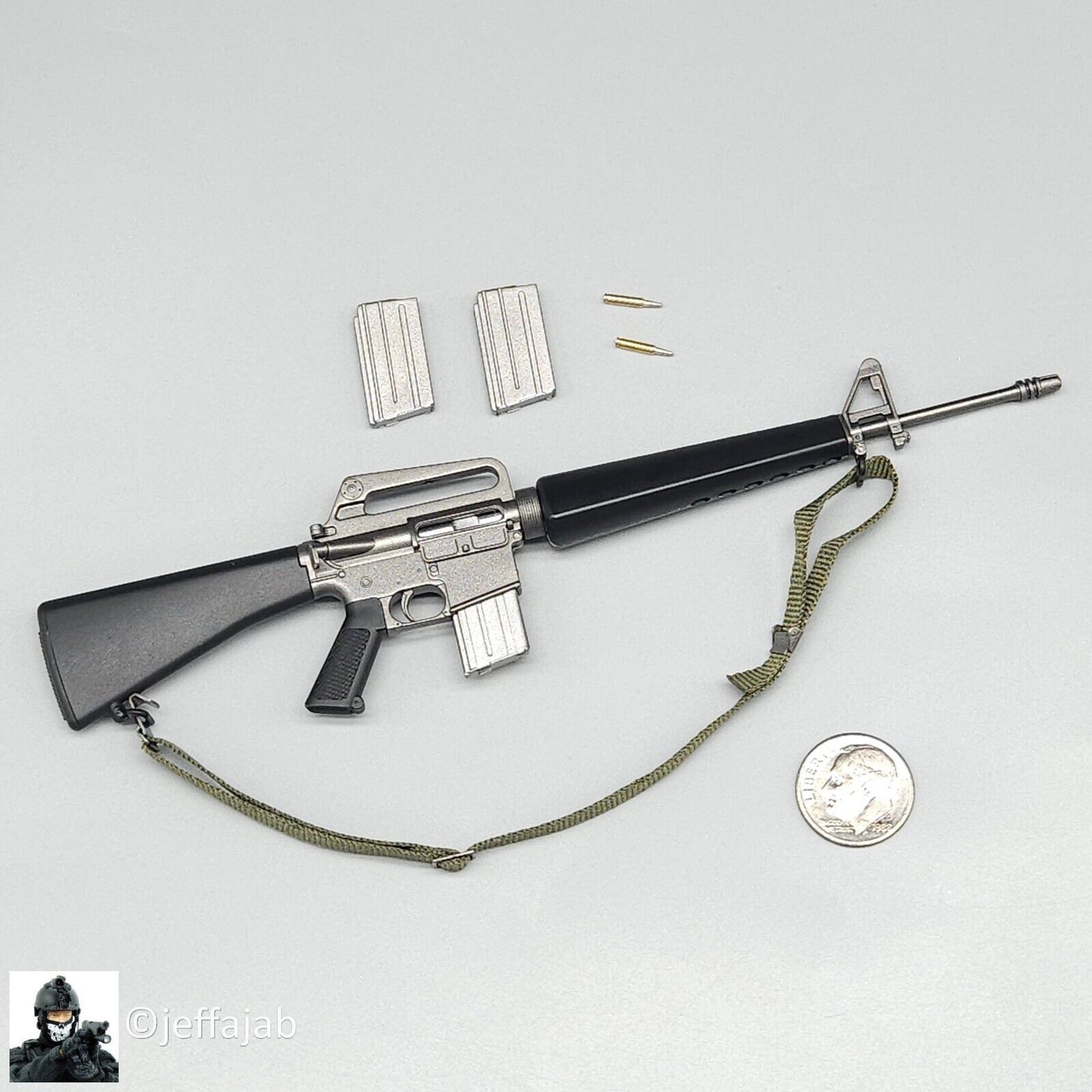 1:6 scale DiD Vietnam War US Army Lt Col Moore M16 Rifle for 12" Figures