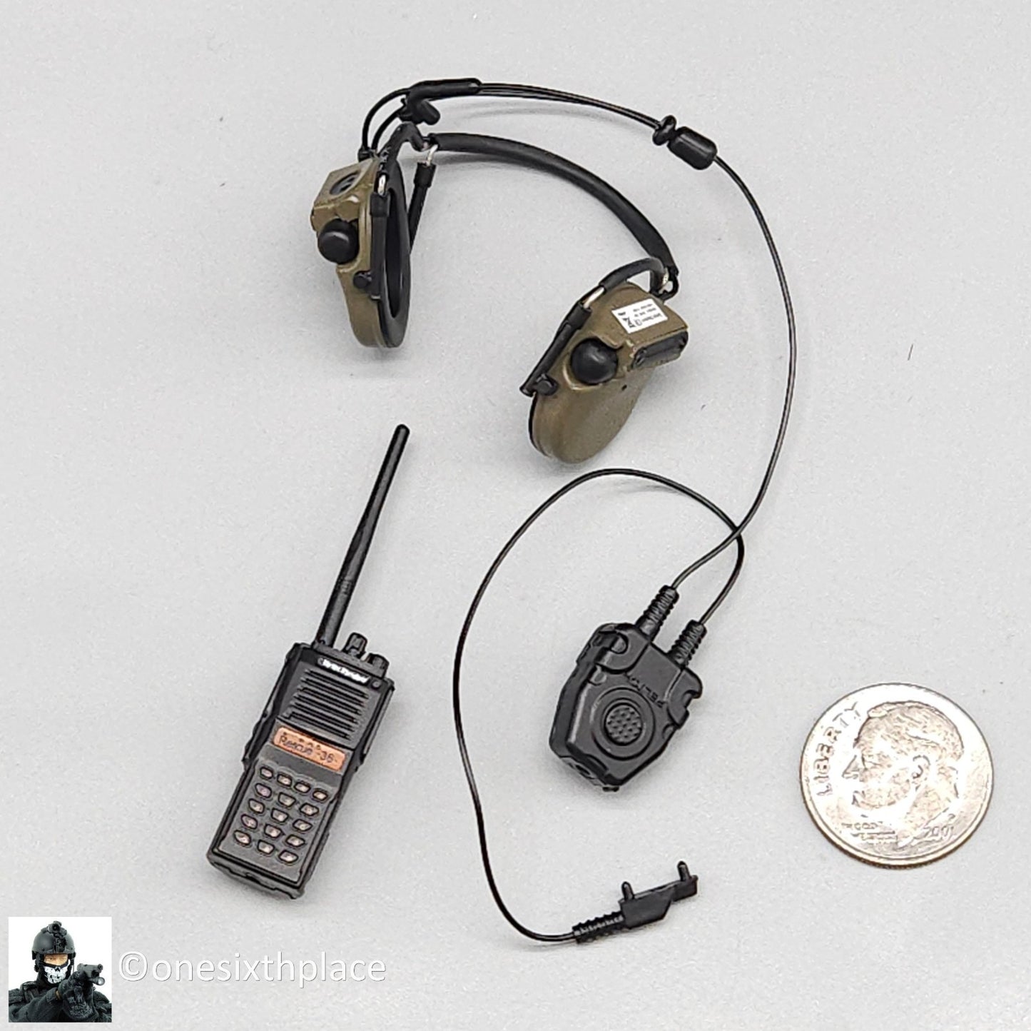 1:6 scale Easy & Simple Russian ALPHA Team Leader Radio w/ Headset 12" Figures