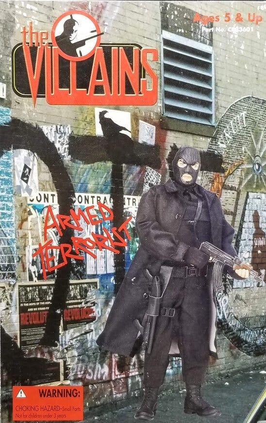 1:6 Ultimate Soldier Armed Terrorist Black Trench Coat for 12" Figures