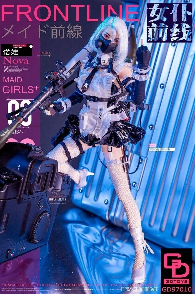 1:6 scale GD TOYS Frontline Maid Girls 3 Nova 12" Female Figure GD-97010
