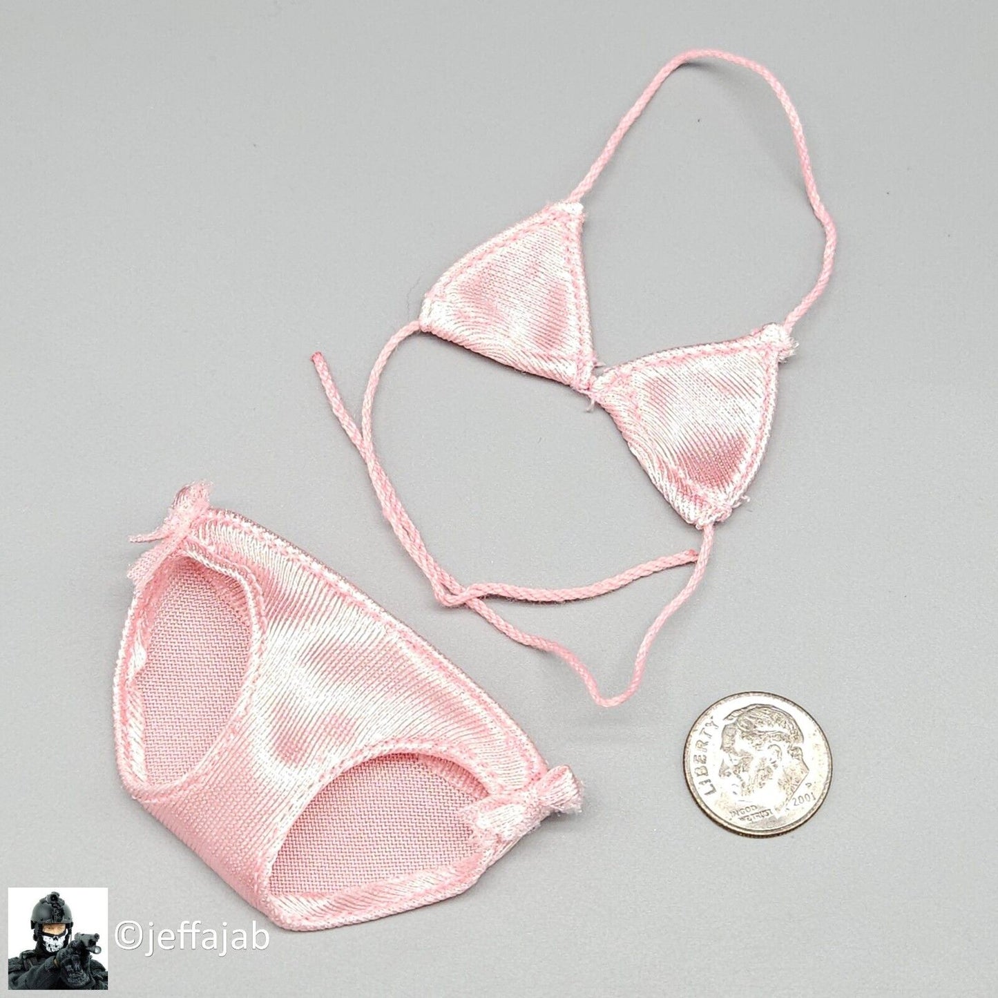 1:6 Triad Toys Otaku 1.0 Female Pink Bikini Top & Bottom for 12" Figures