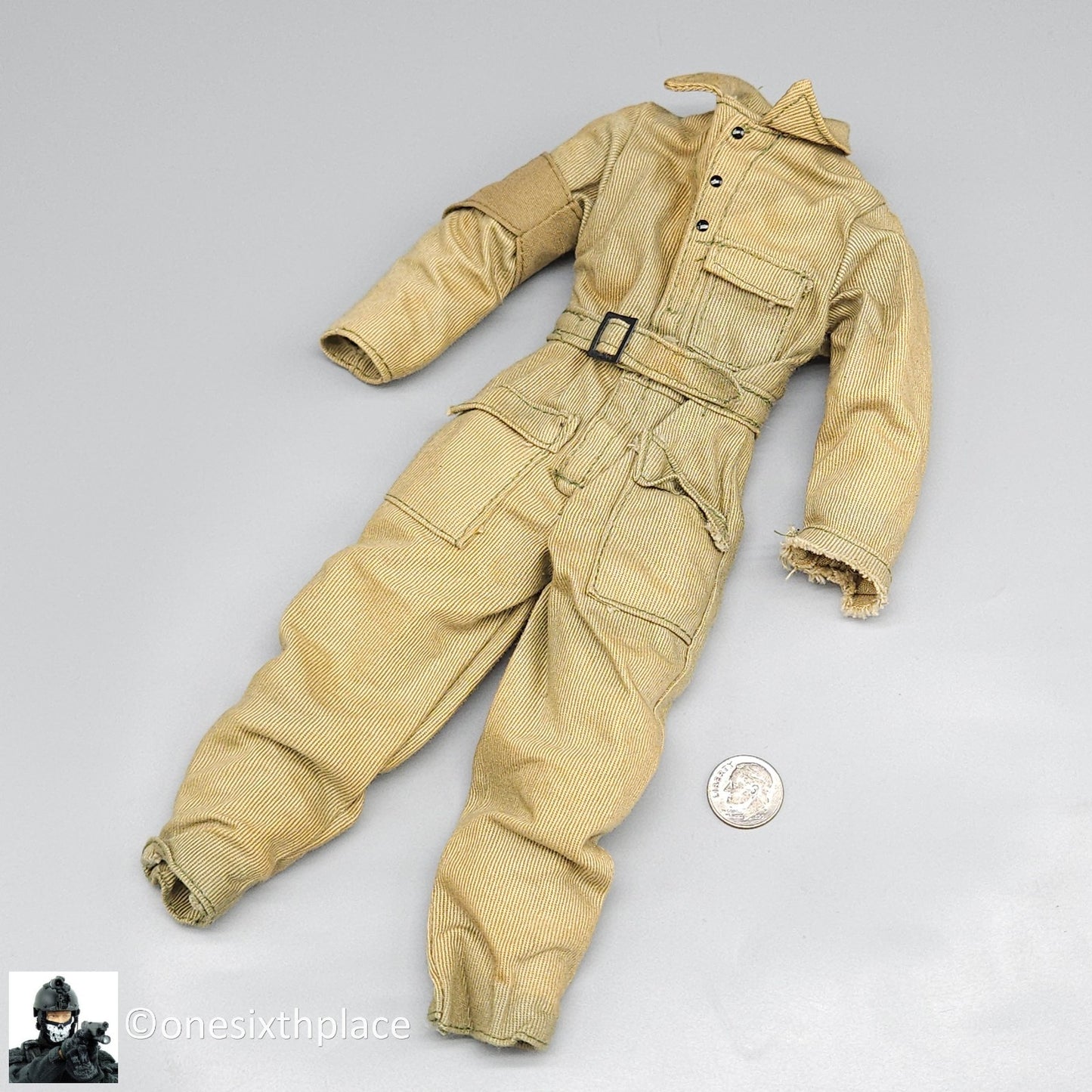 1:6 Ultimate Soldier WWII US M43 Tanker Coveralls USED READ for 12" Figures