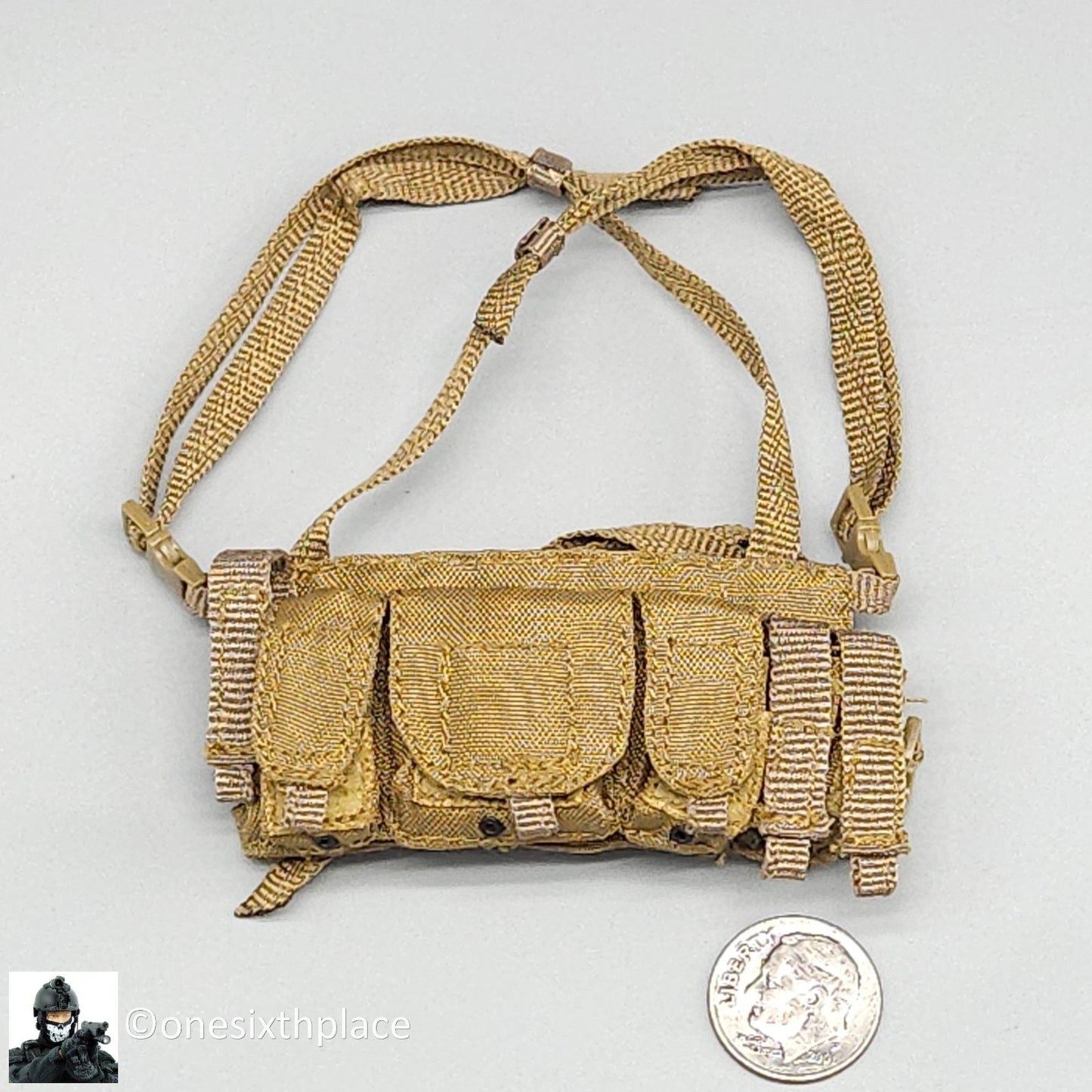 1:6 scale  MC Toys Tan Low Vis Chest Rig for 12" Figures PMC