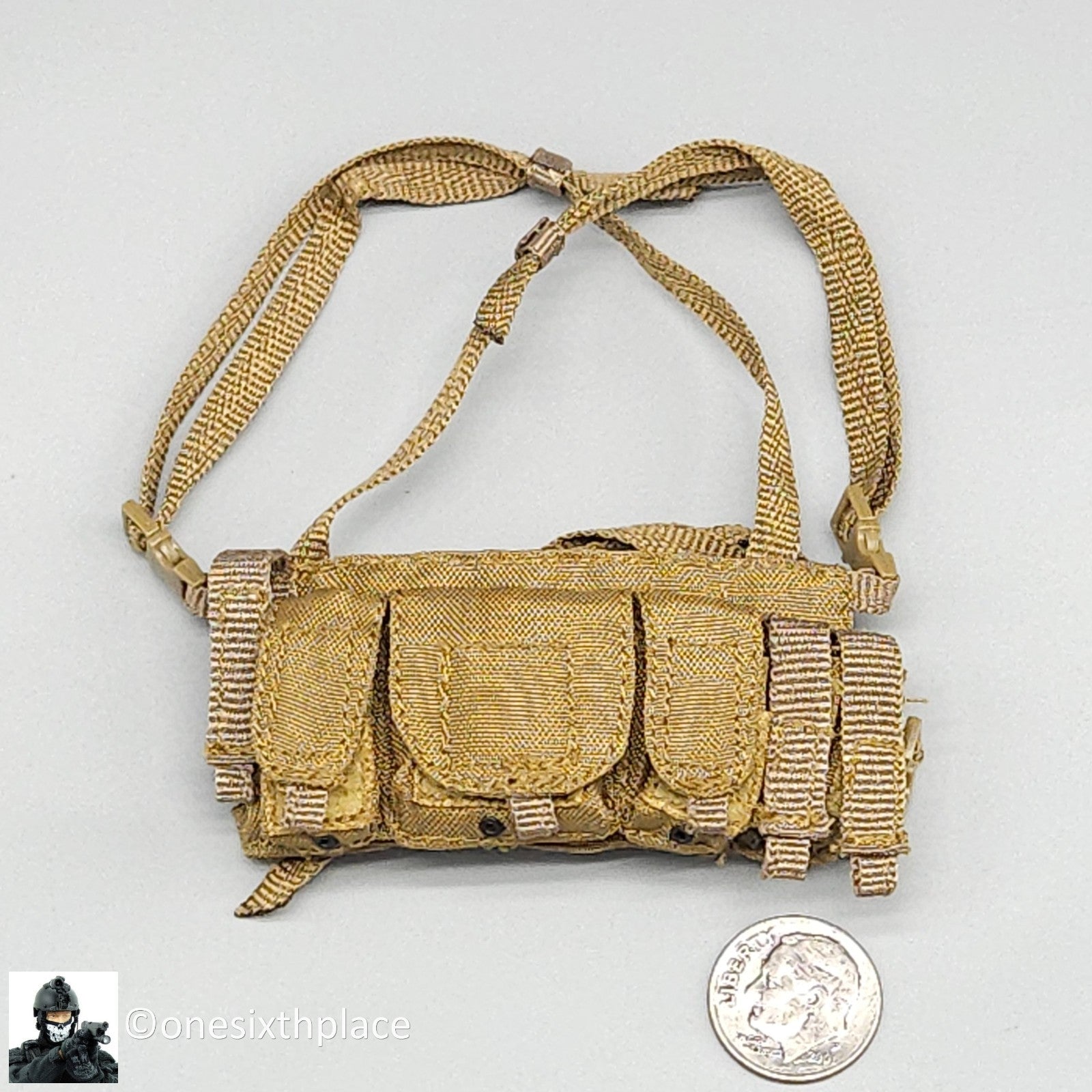 1:6 scale  MC Toys Tan Low Vis Chest Rig for 12" Figures PMC