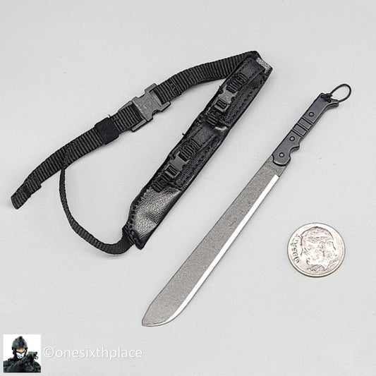 1:6 scale Easy & Simple PMC Weapon Specialist Machete w/ Sheath for 12" Figures