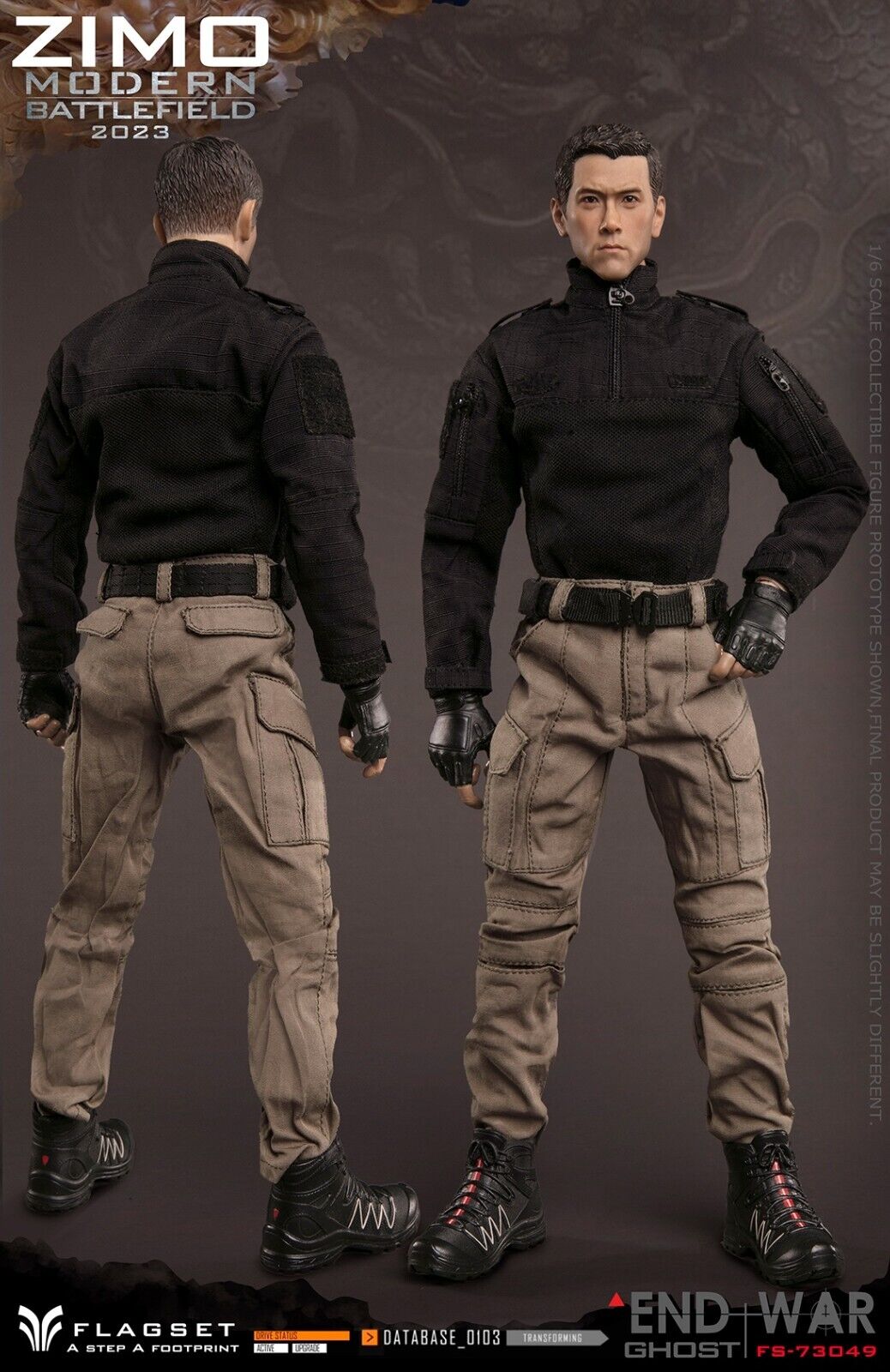 1:6 scale Flagset Modern Battlefield 2023 Zimo 12" Action Figure FS-73049
