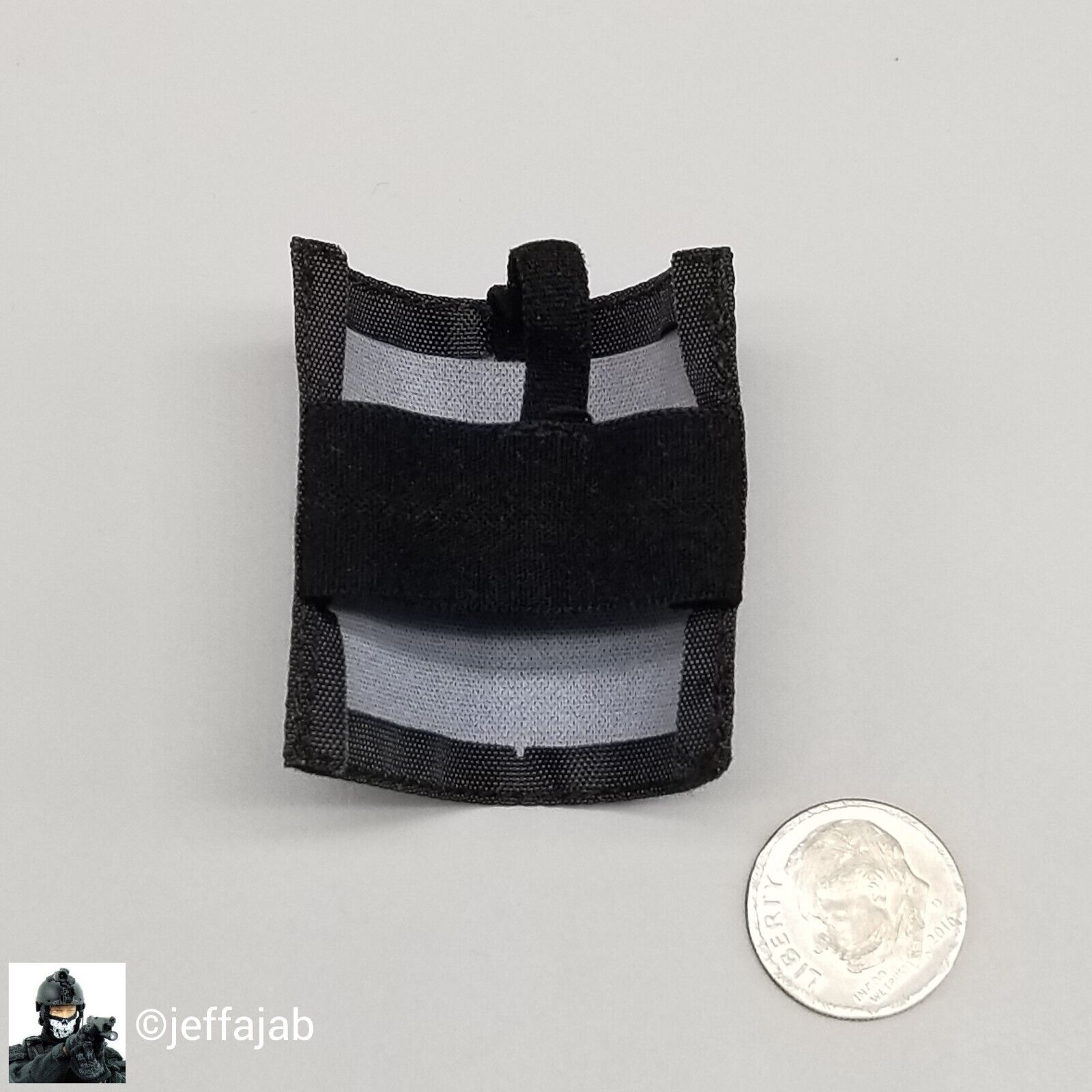 1:6 Easy & Simple SAD Low Profile Casual Black Captive Mask Hood 12" GI Joe PMC