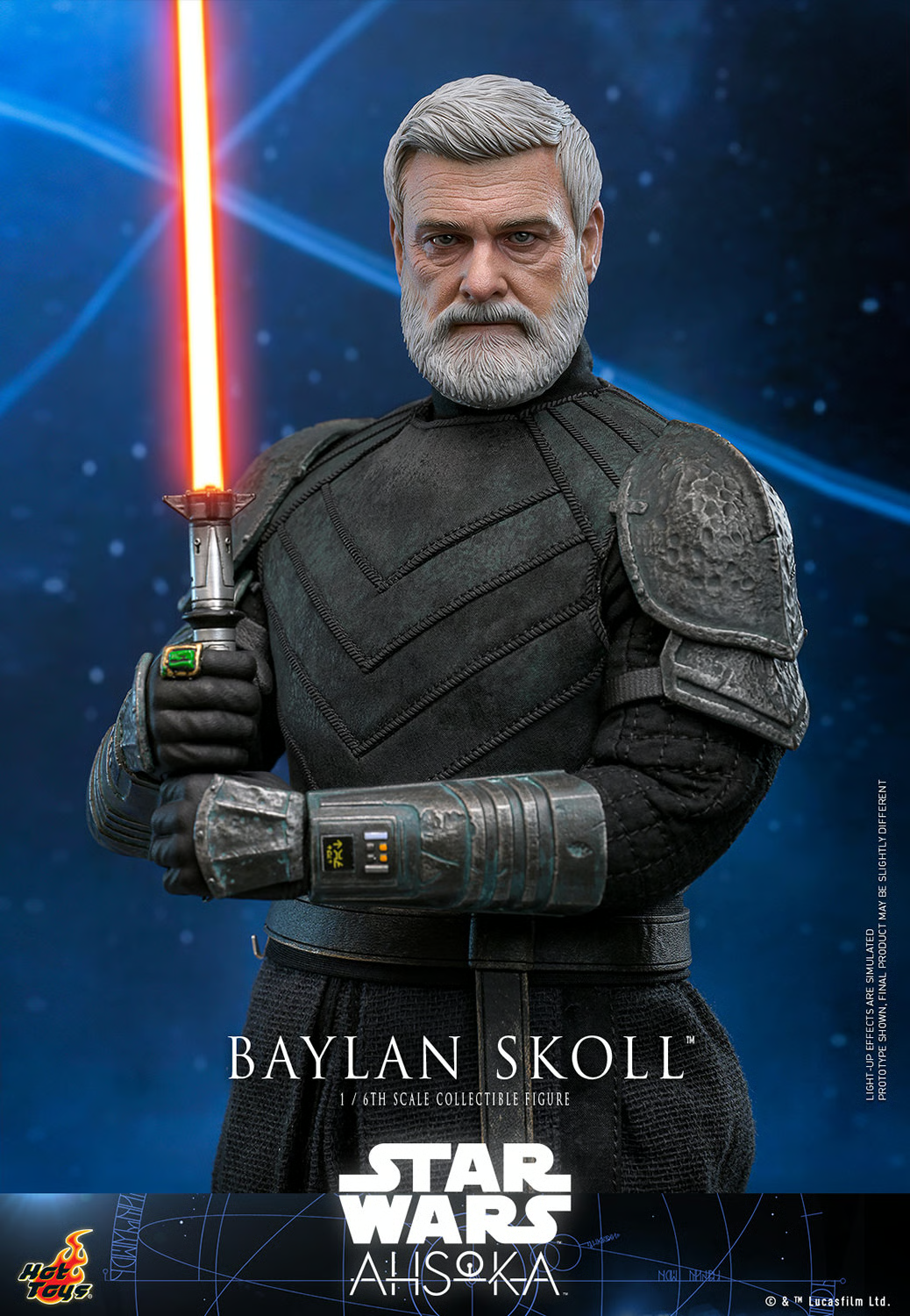 1:6 scale Hot Toys Star Wars Ahsoka Baylan Skoll 12" Action Figure TMS125