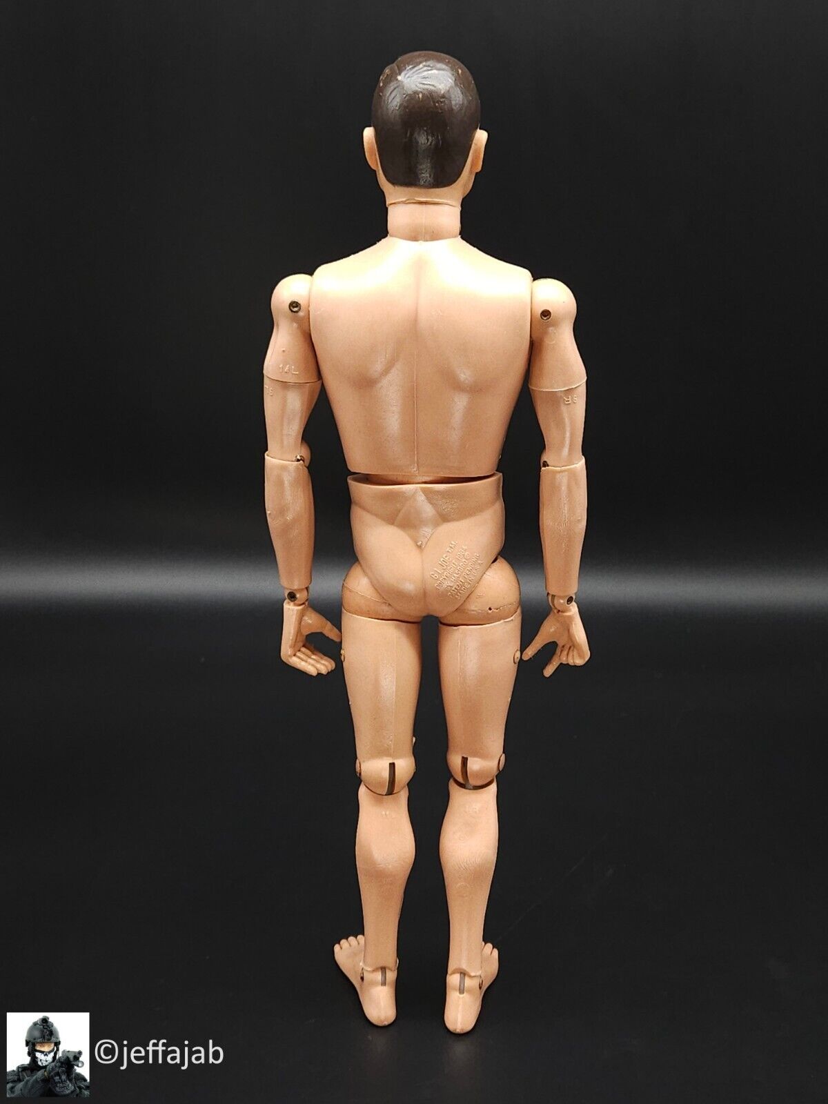 1:6 scale Vintage 1964 Hasbro GI Joe Brown Hair C7 12" Figure