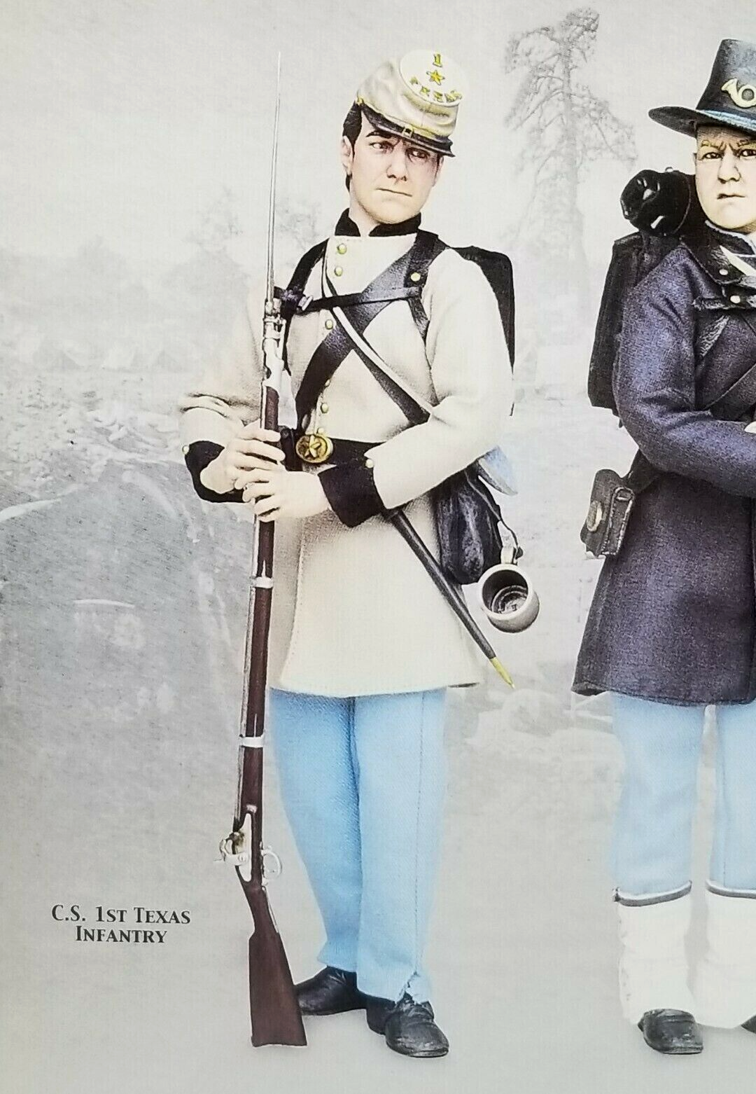 1:6 Sideshow Civil War Confederate 1st Texas Frock Coat for 12" Figures