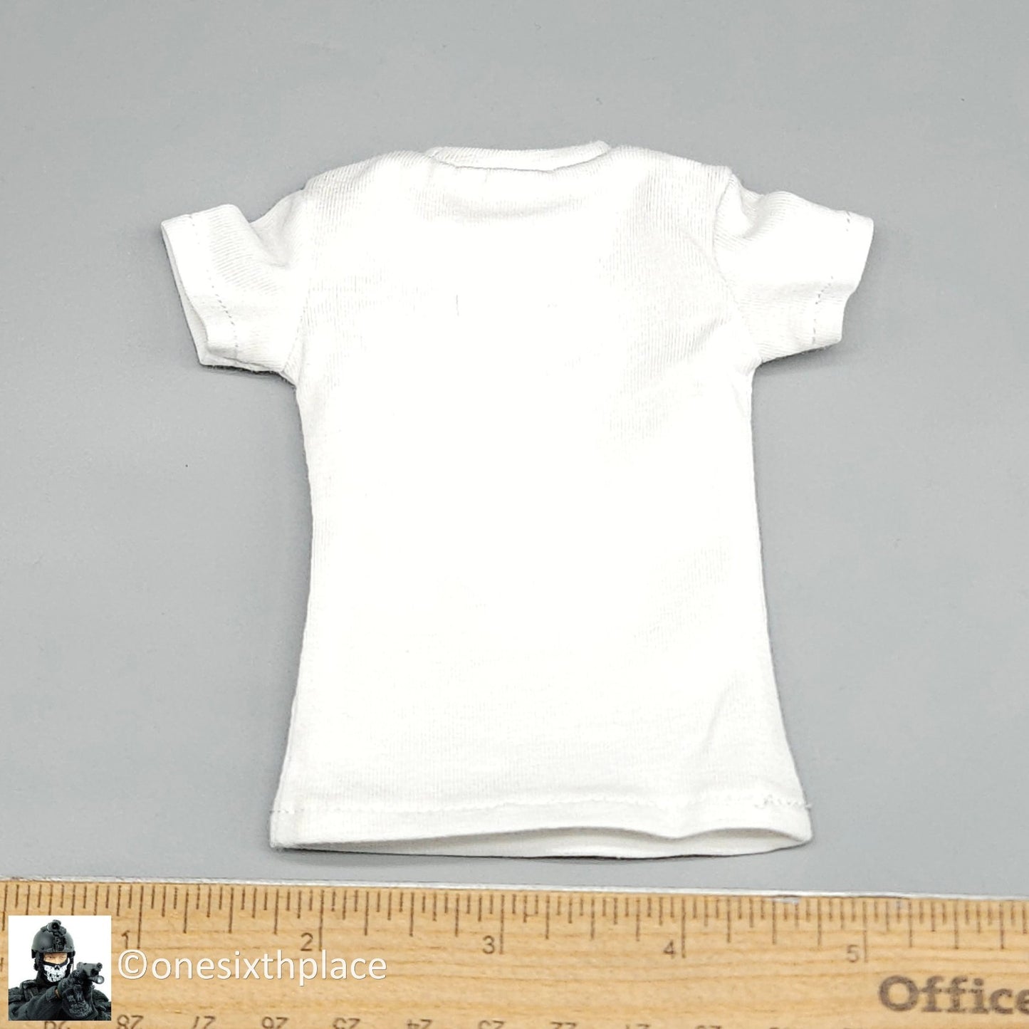 1:6 DID US Navy F-14 Pilot Tom & Nick Mens White T-Shirt for 12" Figures