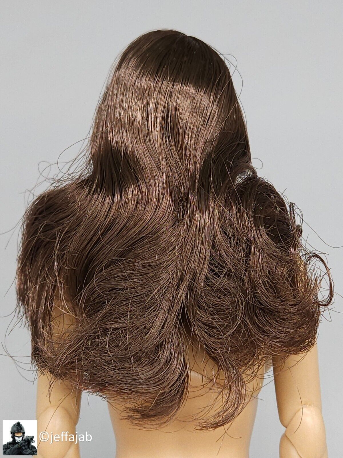 1:6 Flirty Girl Female DX Brunette Hair Head Sculpt for 12" Figures