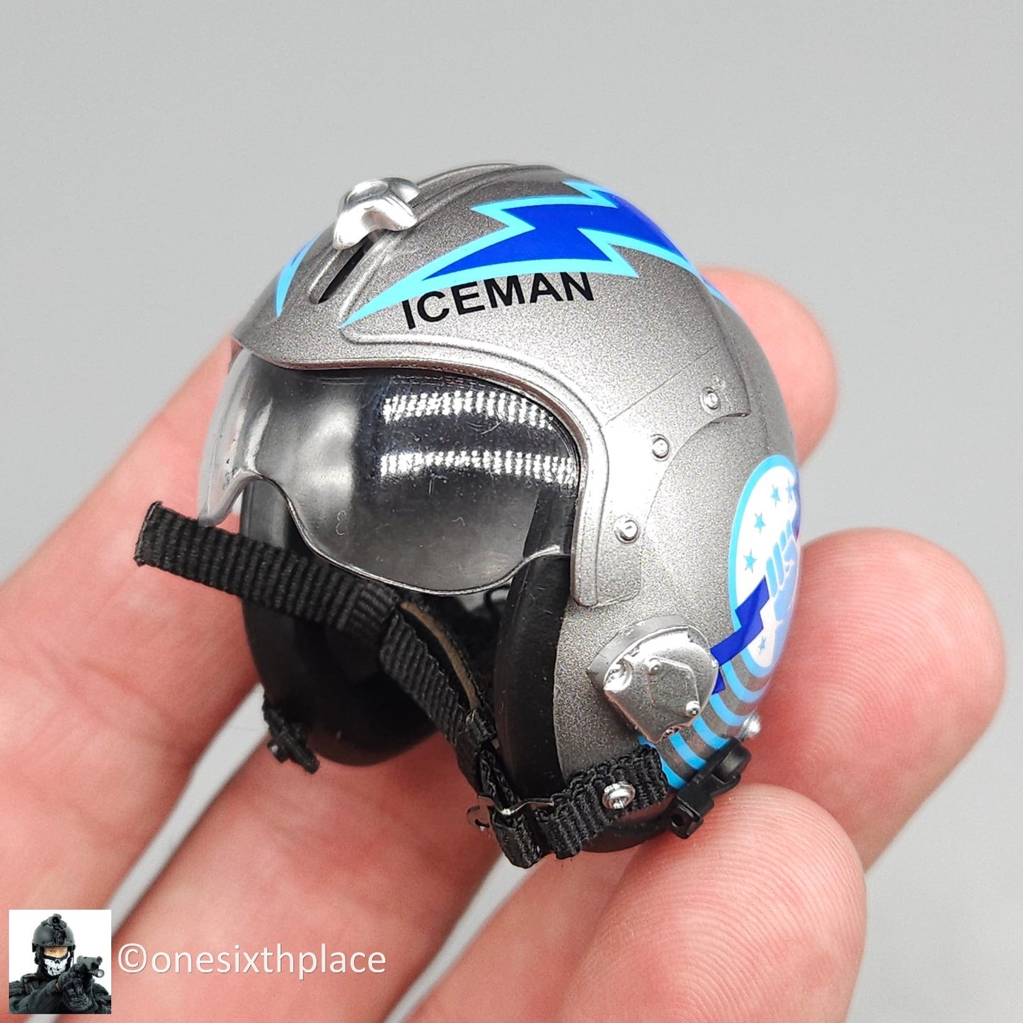 1:6 DID US Navy F-14 Pilot Tom & Nick "Iceman" Flight Helmet for 12" Figures