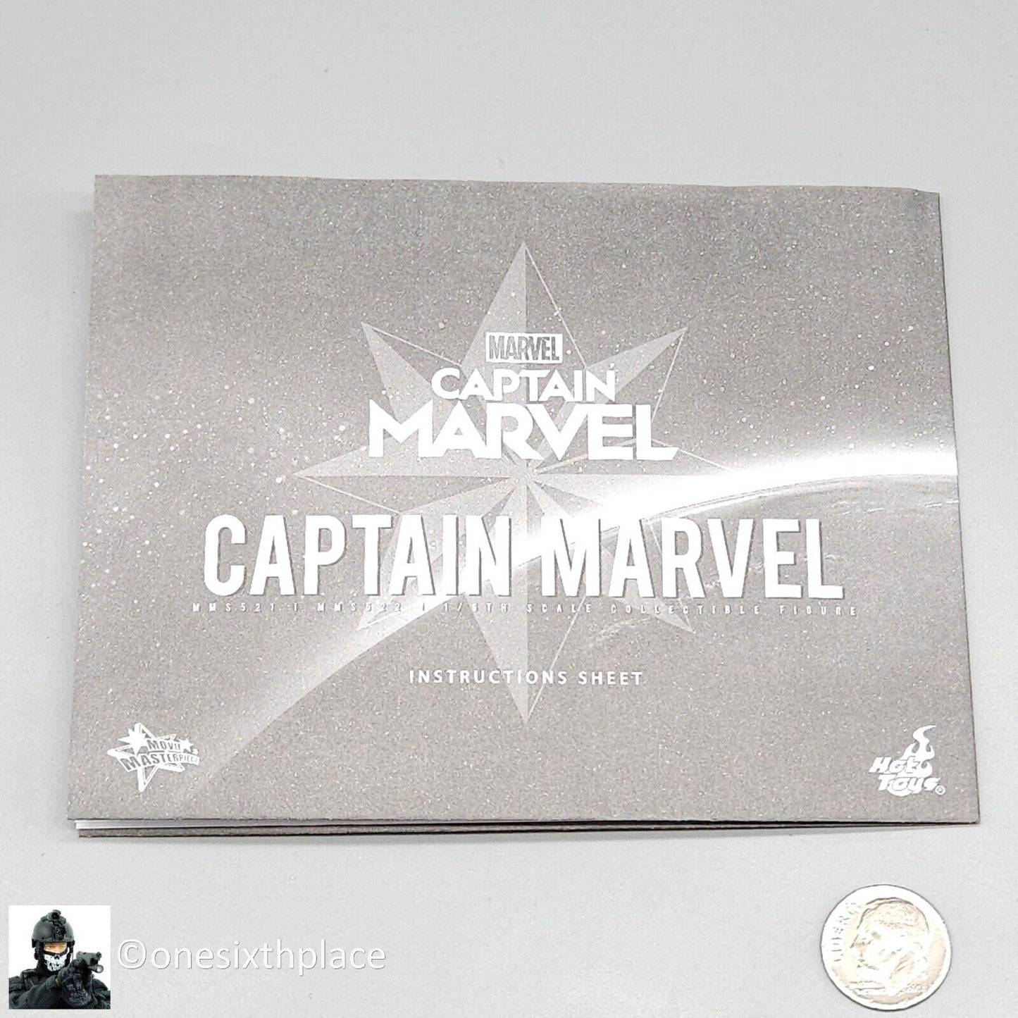 1:6 scale Hot Toys Captain Marvel Instructions Sheet for 12" Figures