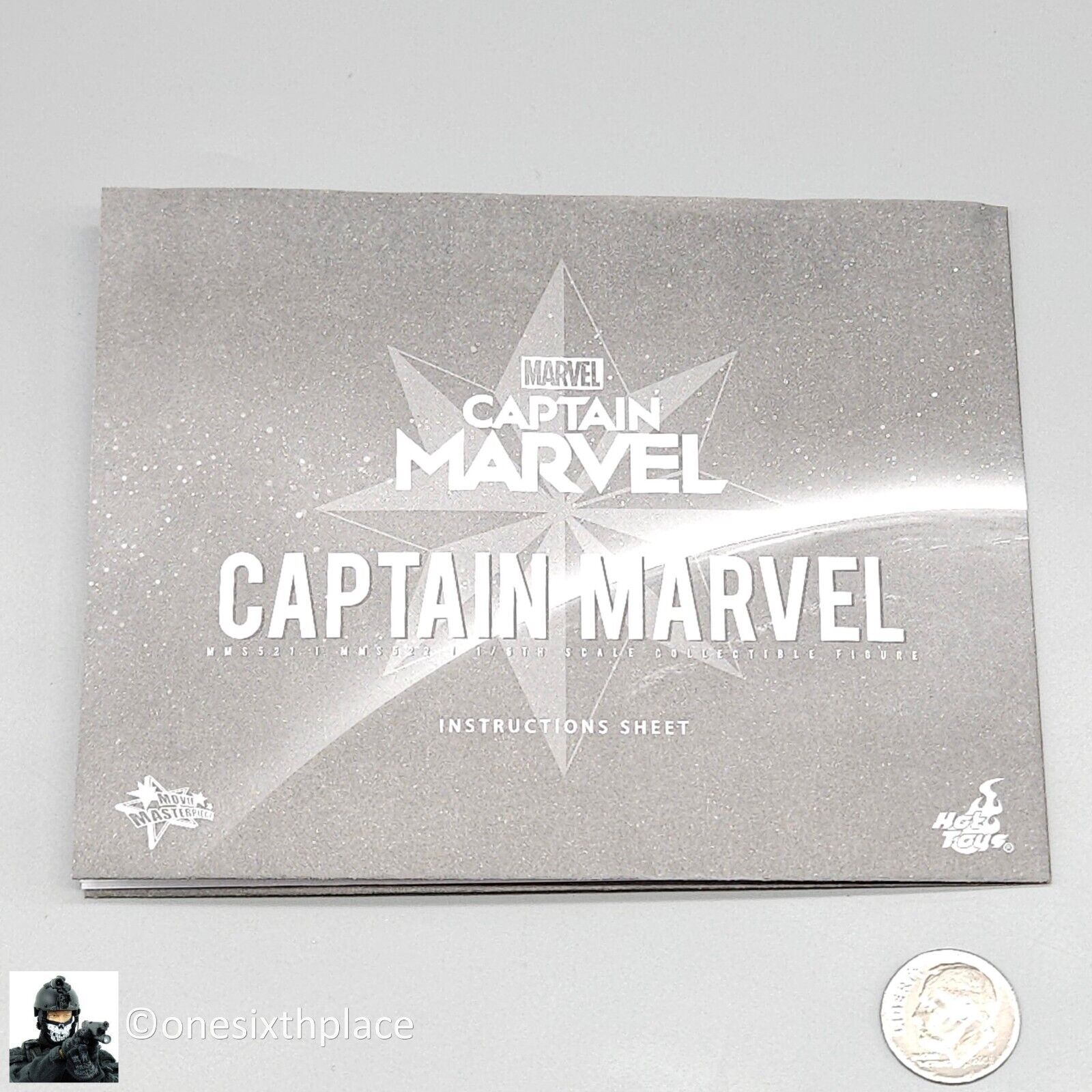 1:6 scale Hot Toys Captain Marvel Instructions Sheet for 12" Figures