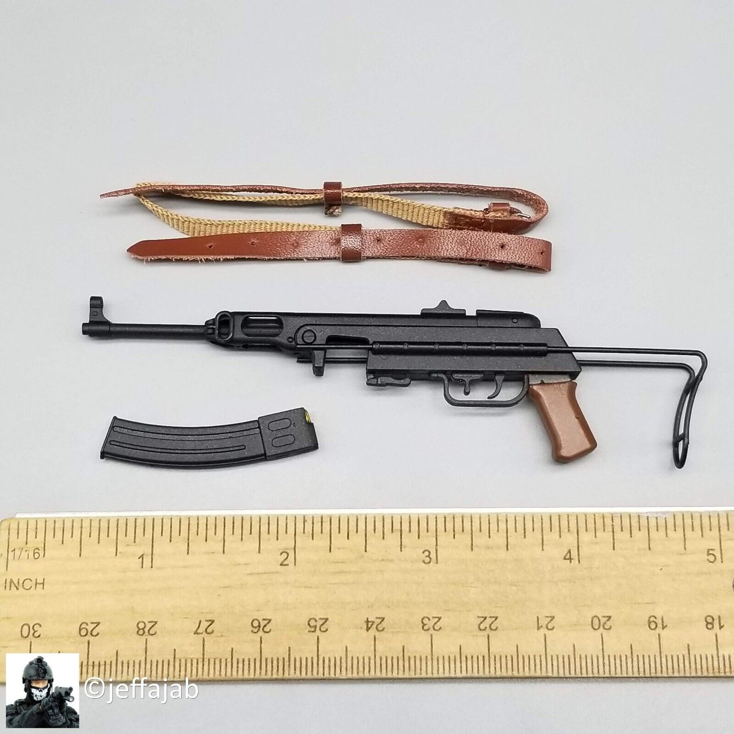 1:6 Ujindou Female Viet Cong Guerilla K-50M Submachine Gun for 12" GI Joe NVA